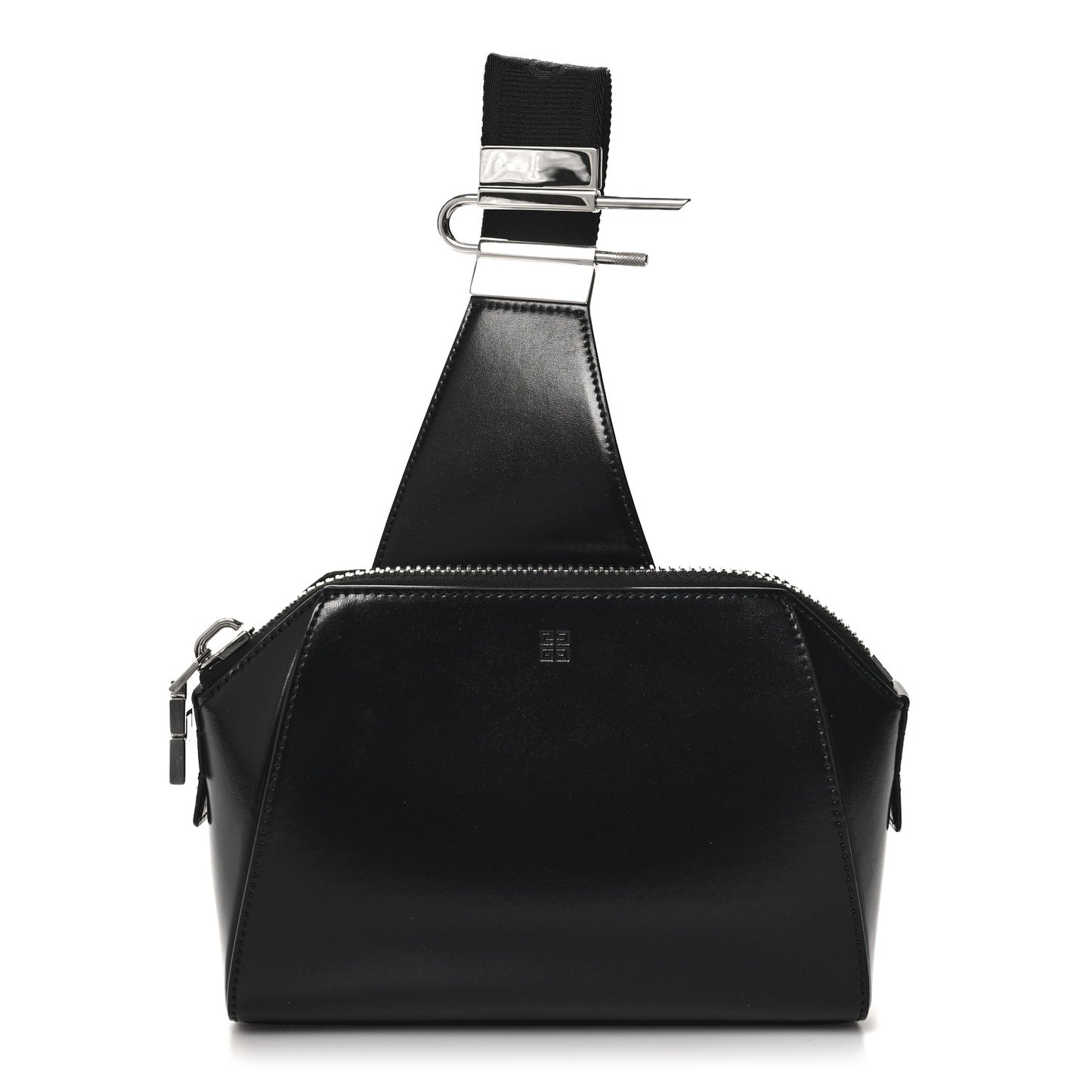 Box Calfskin Antigona U Crossbody Bag Black