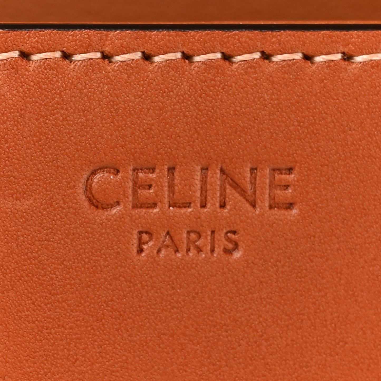 Natural Calfskin Triomphe Shoulder Bag Tan
