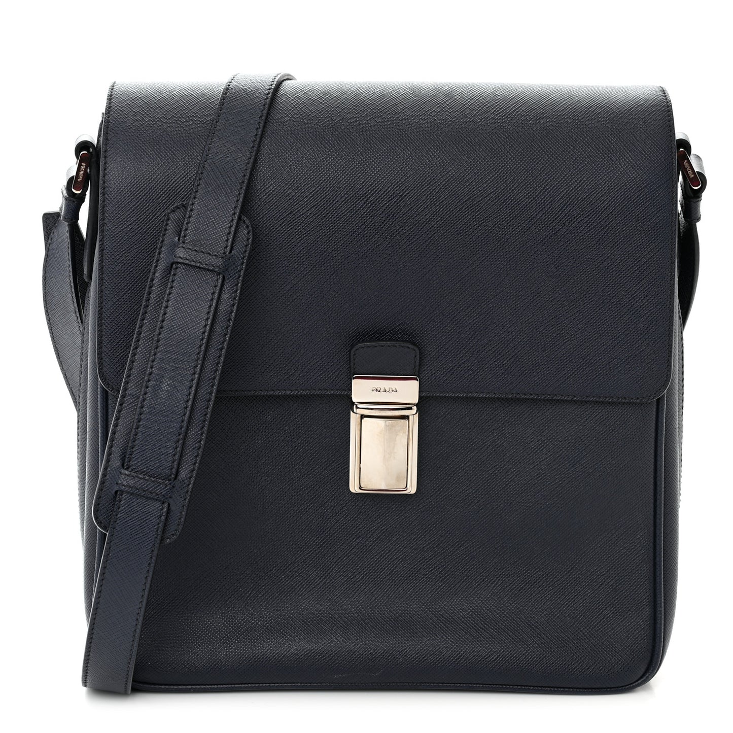Saffiano Messenger Satchel Bluette