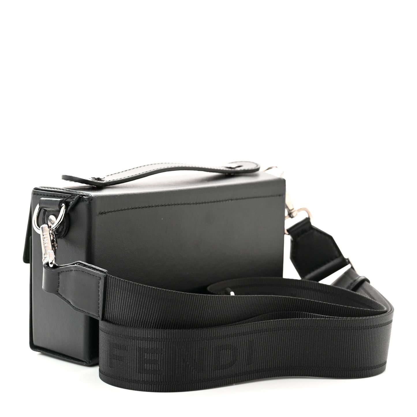 X MARC JACOBS Nappa Logo Baguette Soft Trunk Bag Black