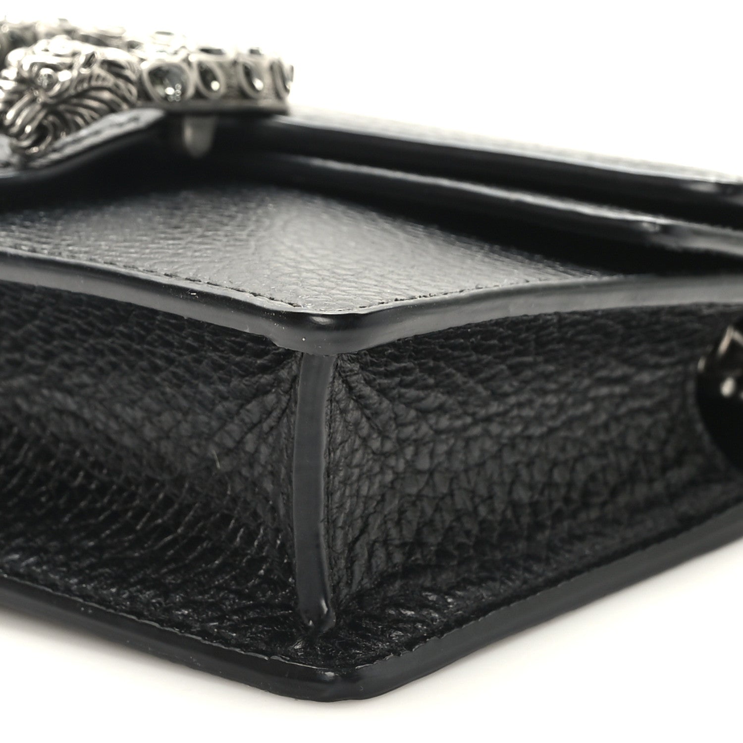 Gucci Calfskin Super Mini Dionysus Shoulder Bag Black 8 of 9