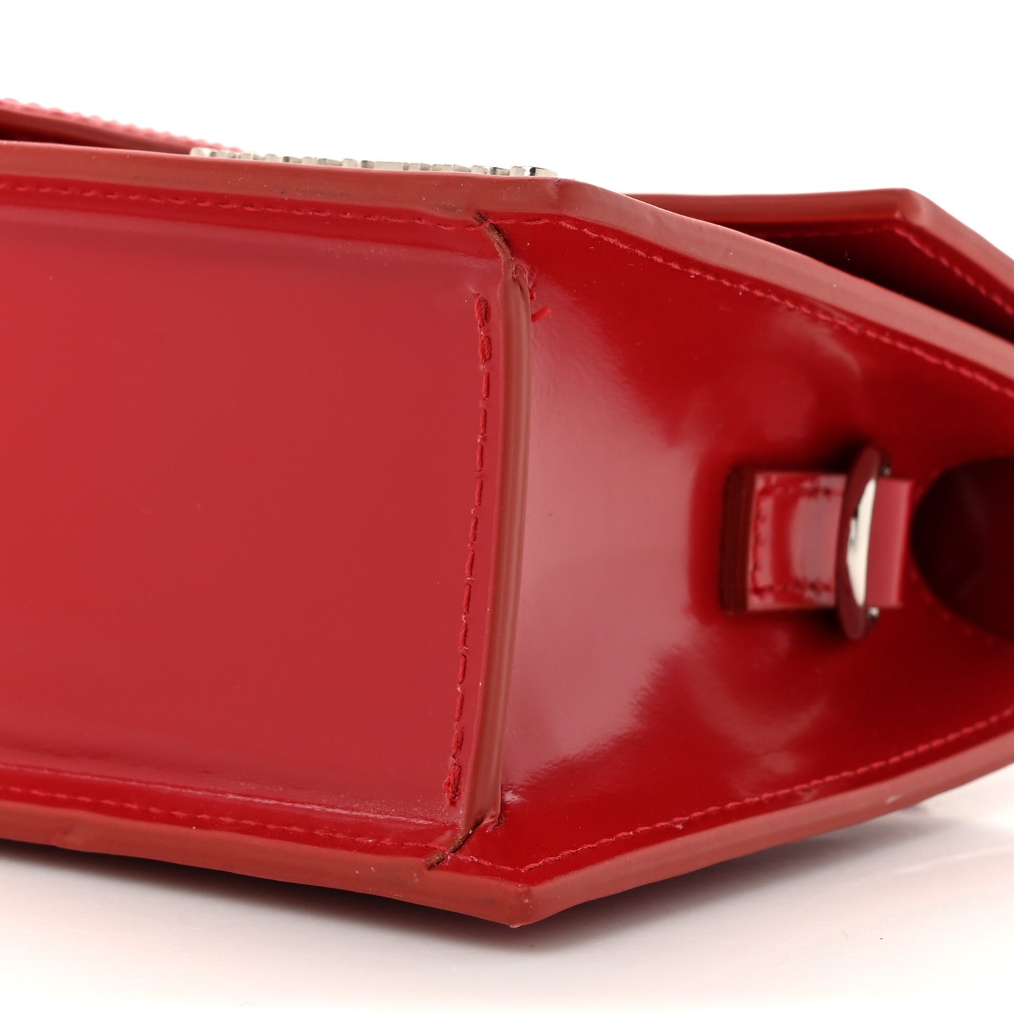 Glazed Calfskin Le Grand Bambino Red