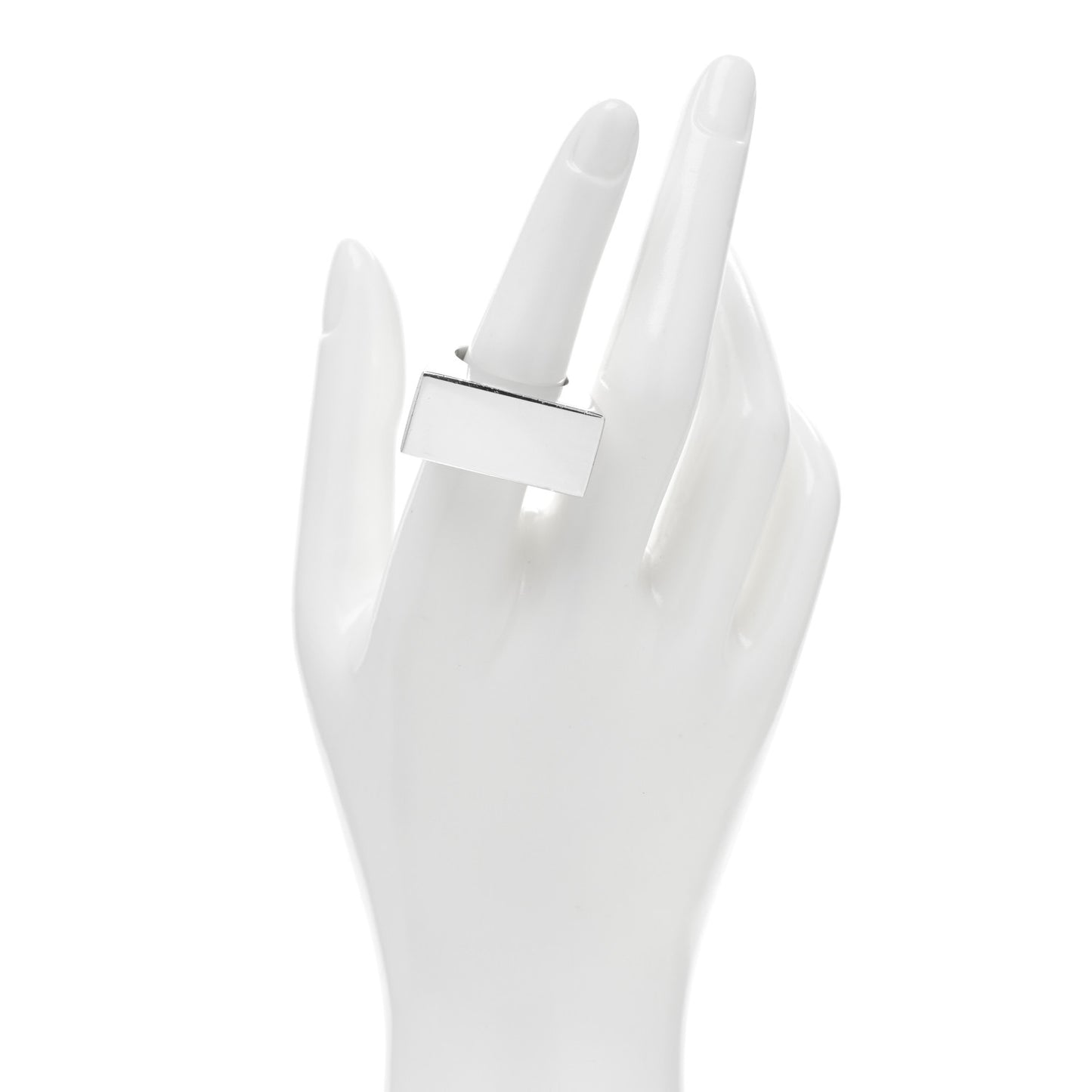 Sterling Silver Out of Retirement Rectangle Ring 54 7