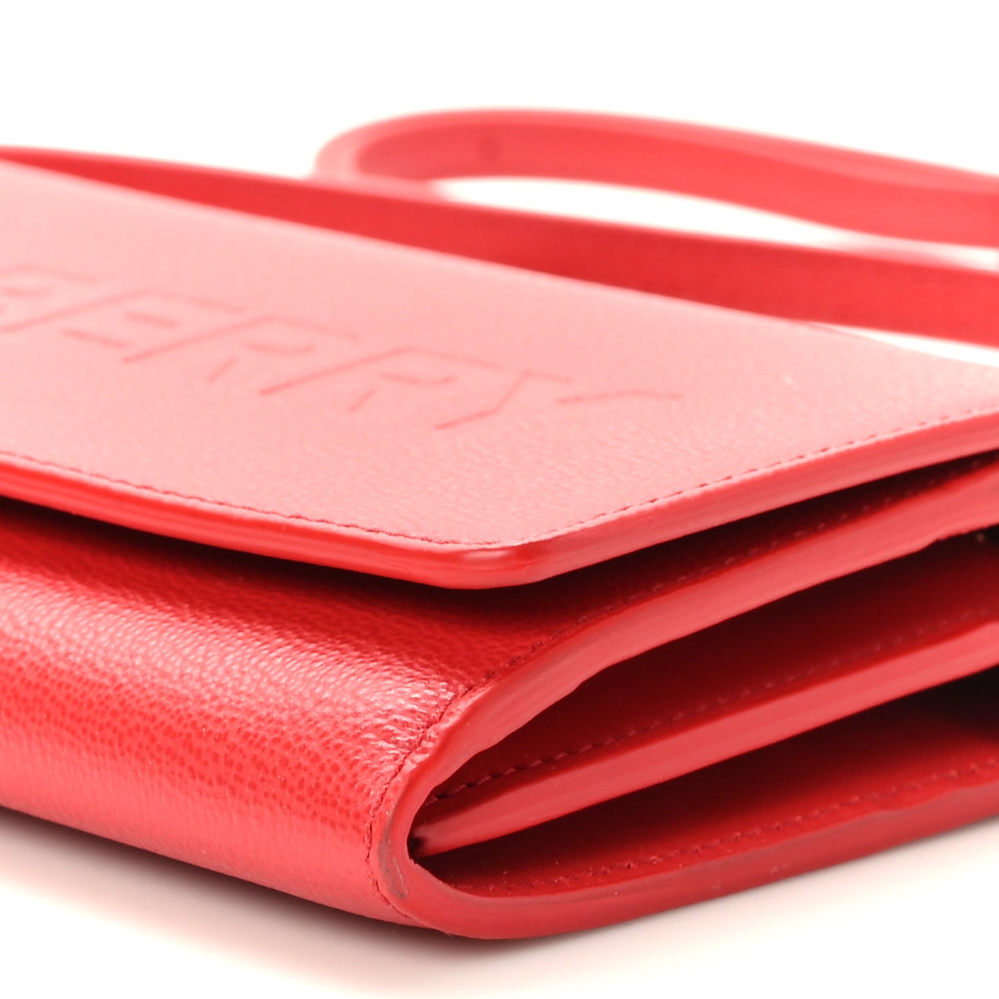 Calfskin Logo Hazelmere Wallet With Detachable Strap Red