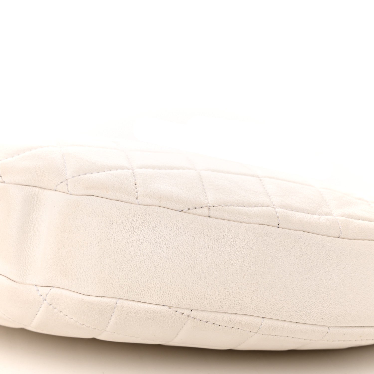 Chanel Lambskin Quilted All About Chains Waist Belt Bag White 10 of 10