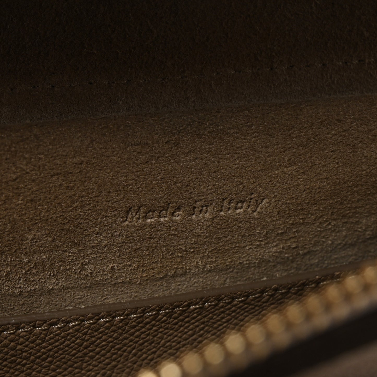 Grained Calfskin Micro Belt Bag Light Taupe