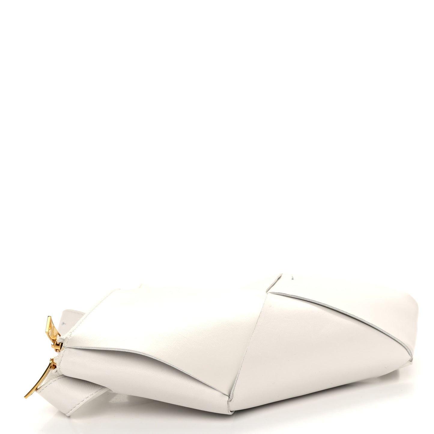 Nappa Maxi Intrecciato Hexagon Belt Bag White