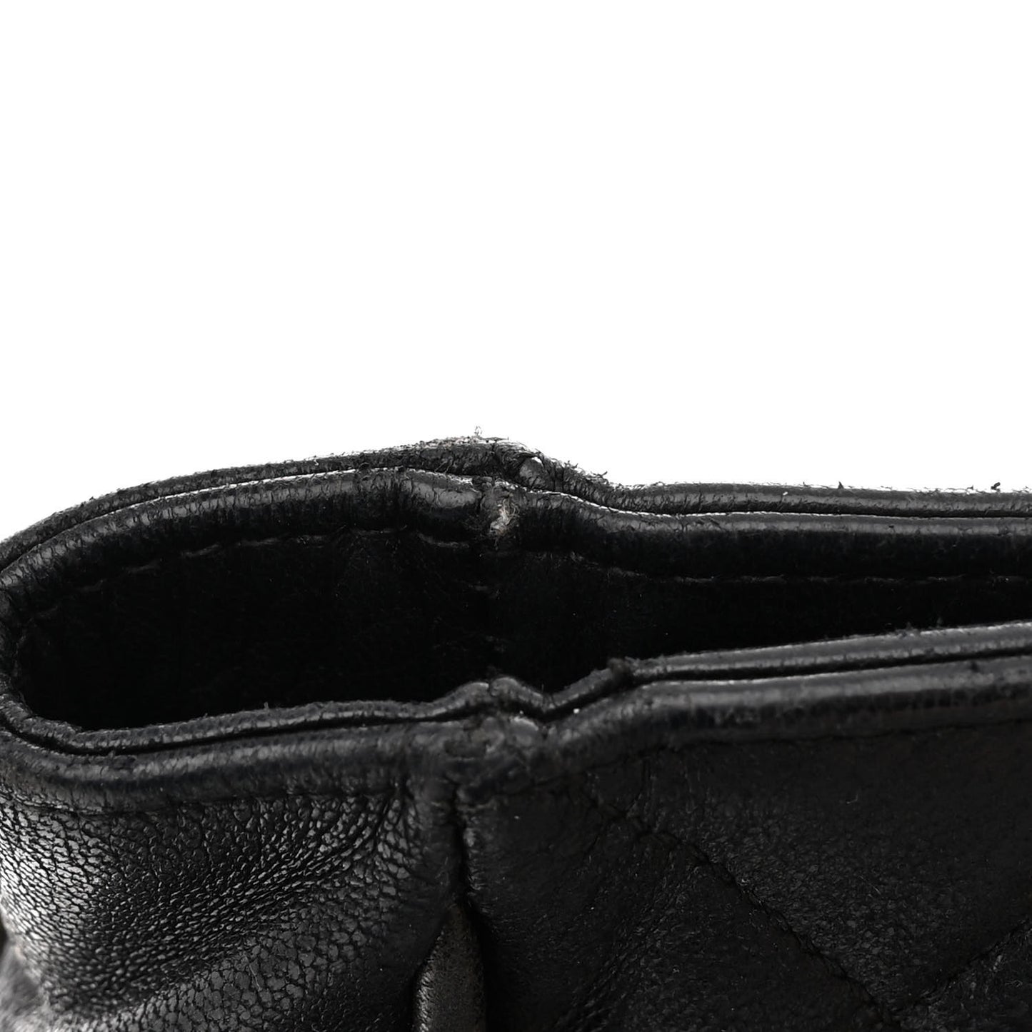 Lambskin Quilted Shopping Tote Black