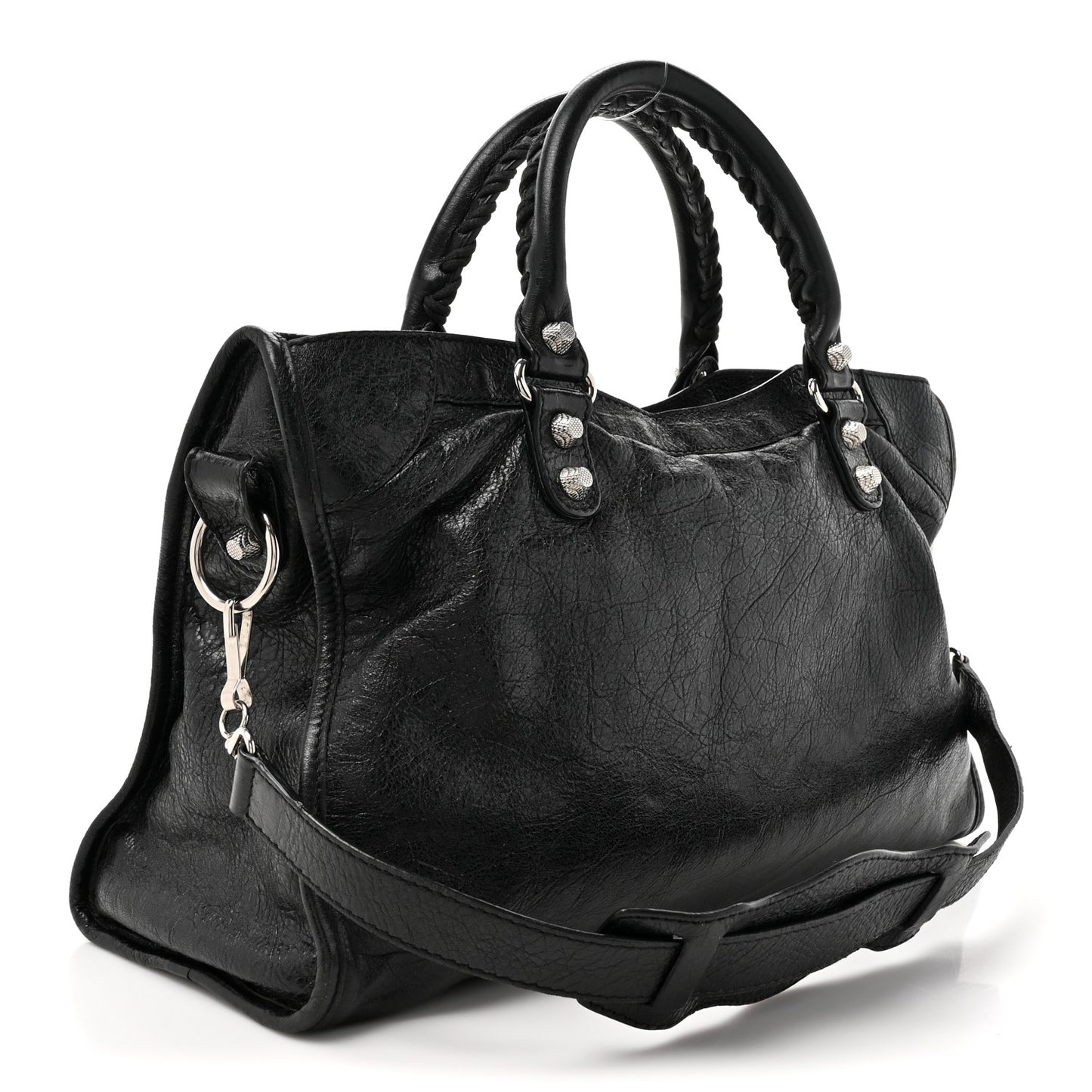 Agneau Giant 12 Silver Hardware City Black