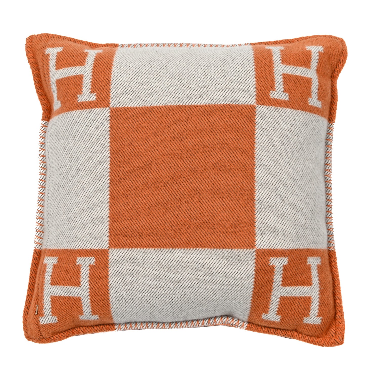 Wool Cashmere Avalon Pillow PM Ecru Potiron