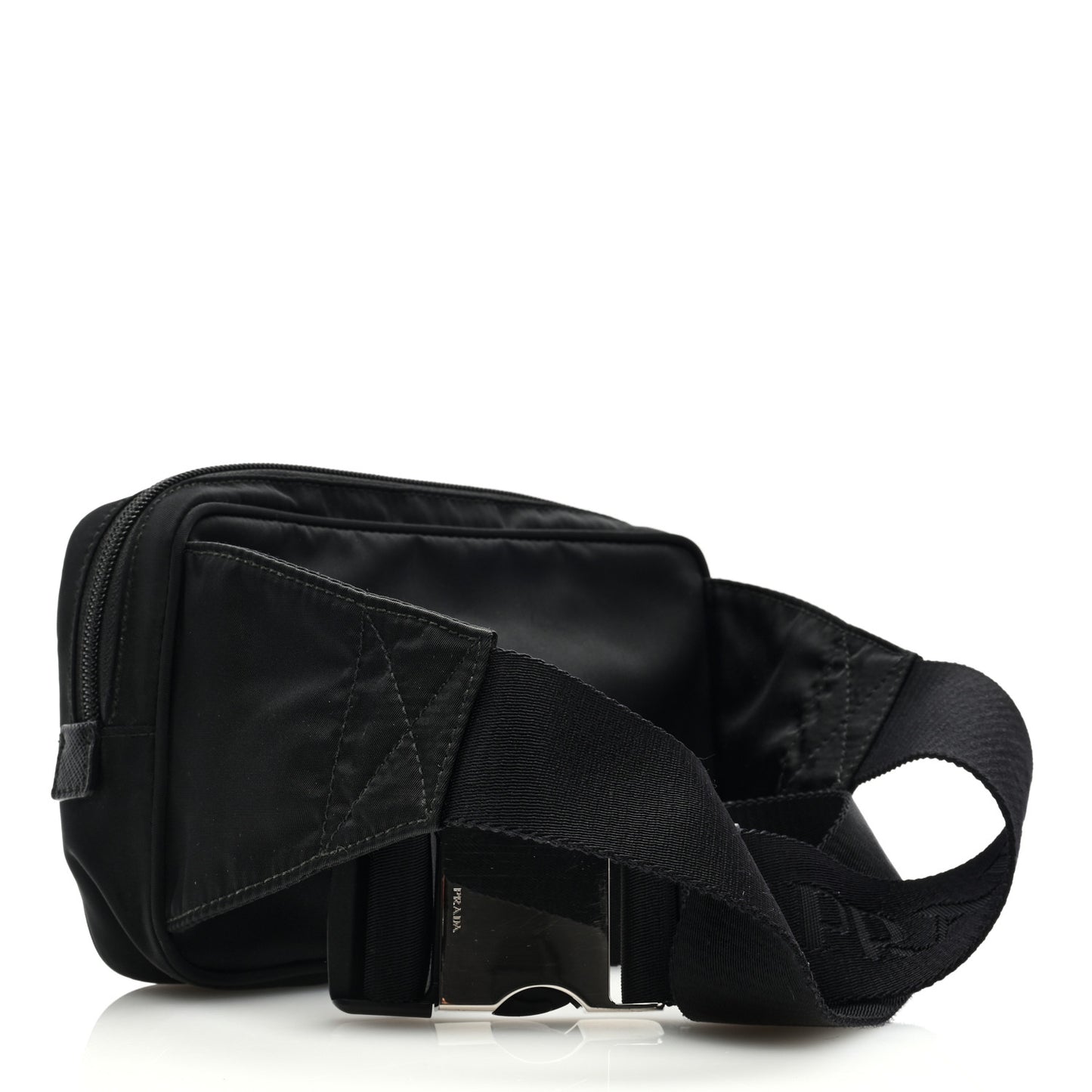 Re-Nylon Saffiano Belt Bag Black