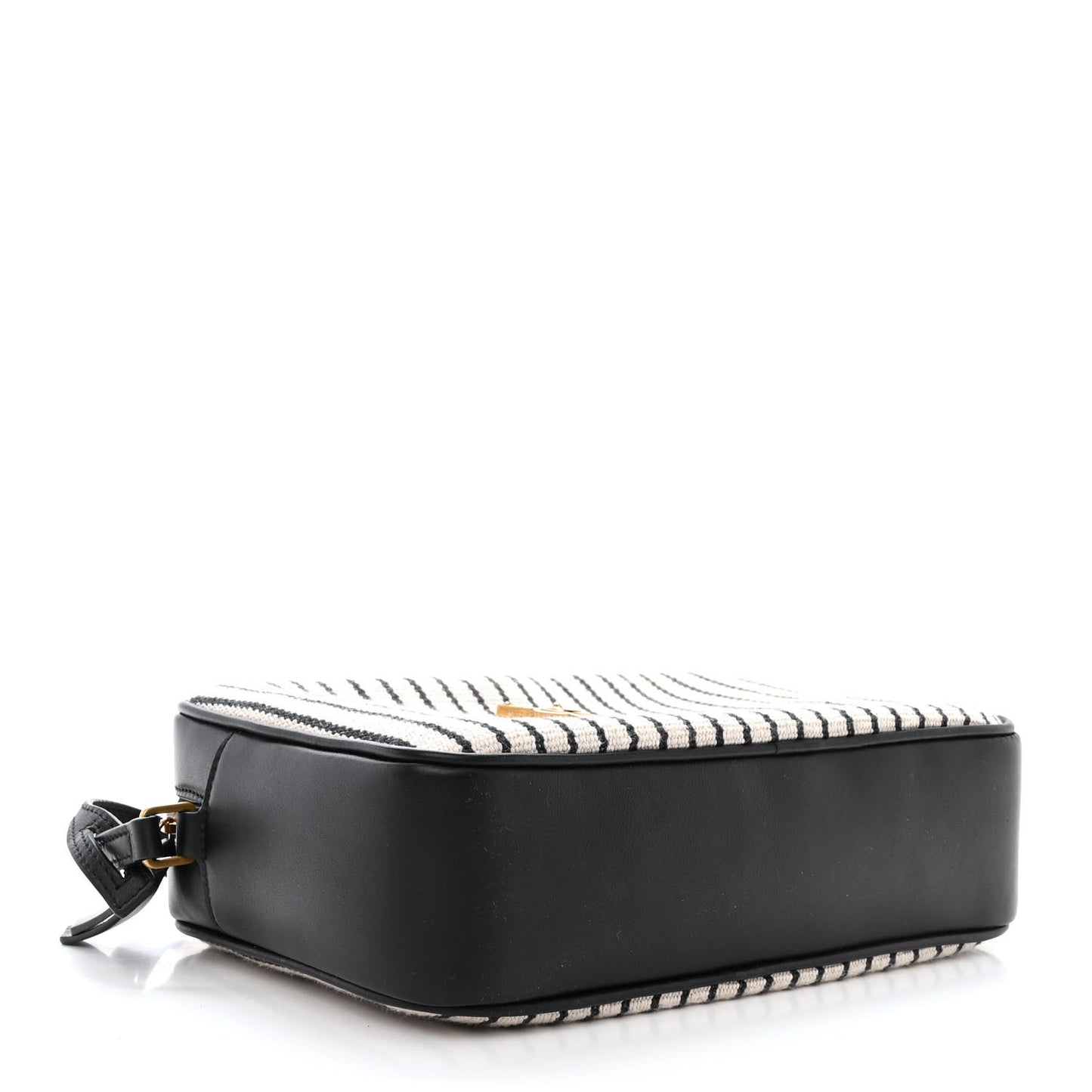 Canvas Calfskin Monogram Lou Camera Bag Black Grey Cream