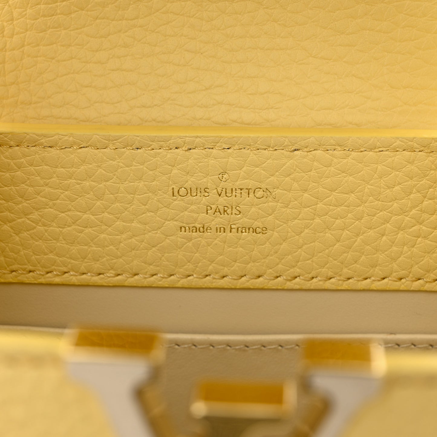 Taurillon Mini Capucines Jaune Plume