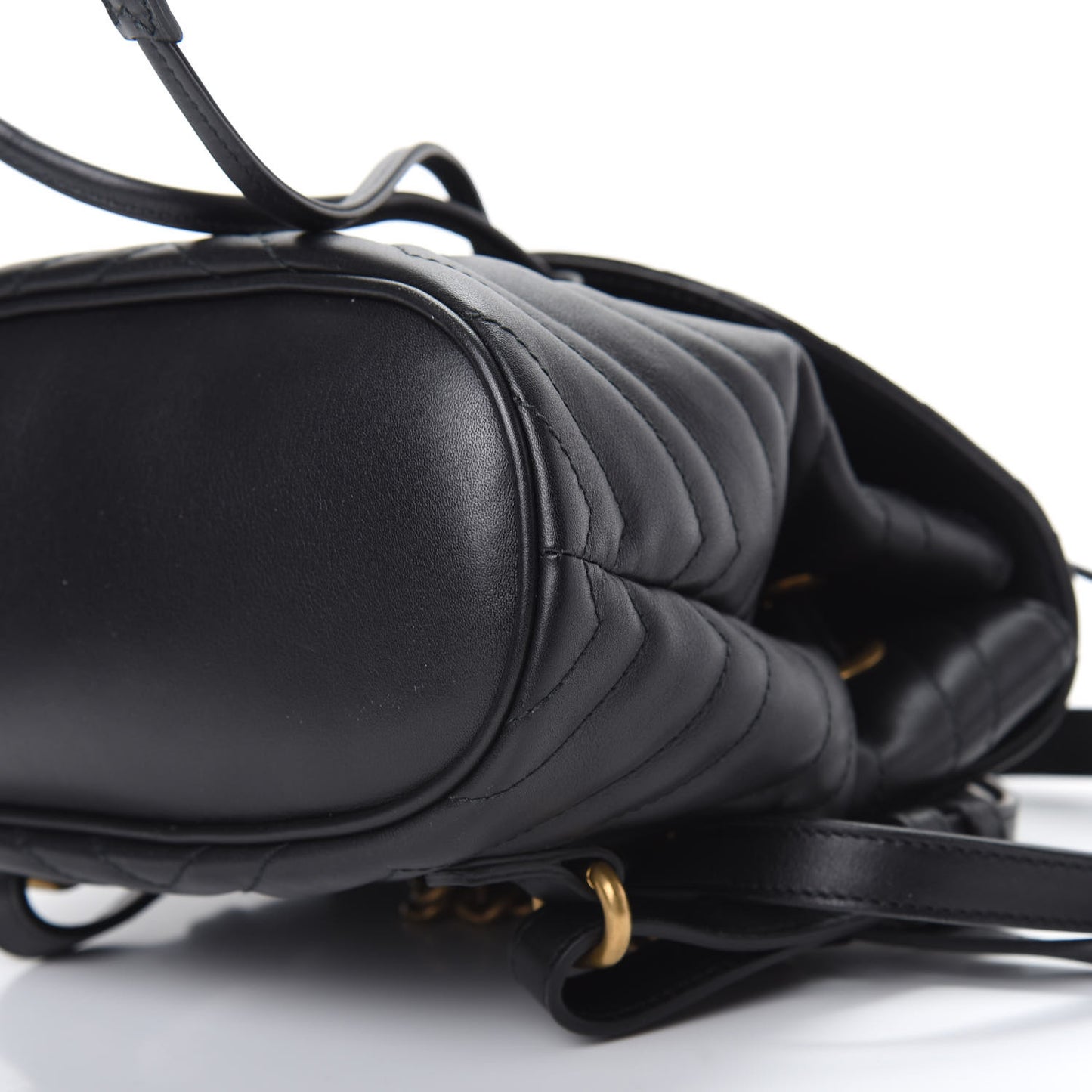 Calfskin Matelasse GG Marmont Flap Backpack Black