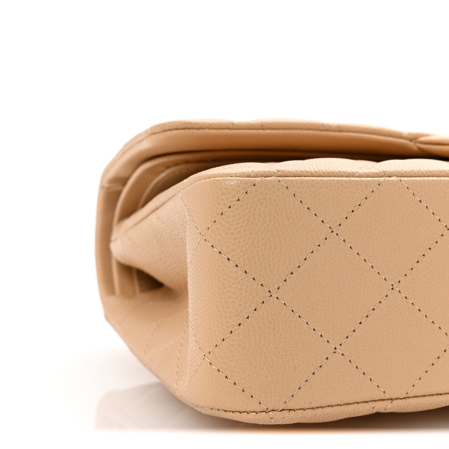 Chanel Caviar Quilted Medium Double Flap Beige 9 of 10