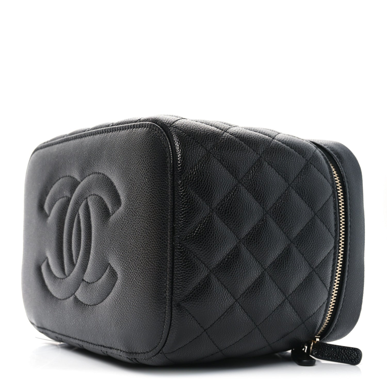 Chanel Caviar Quilted Large Vanity Pouch Black 9 of 11