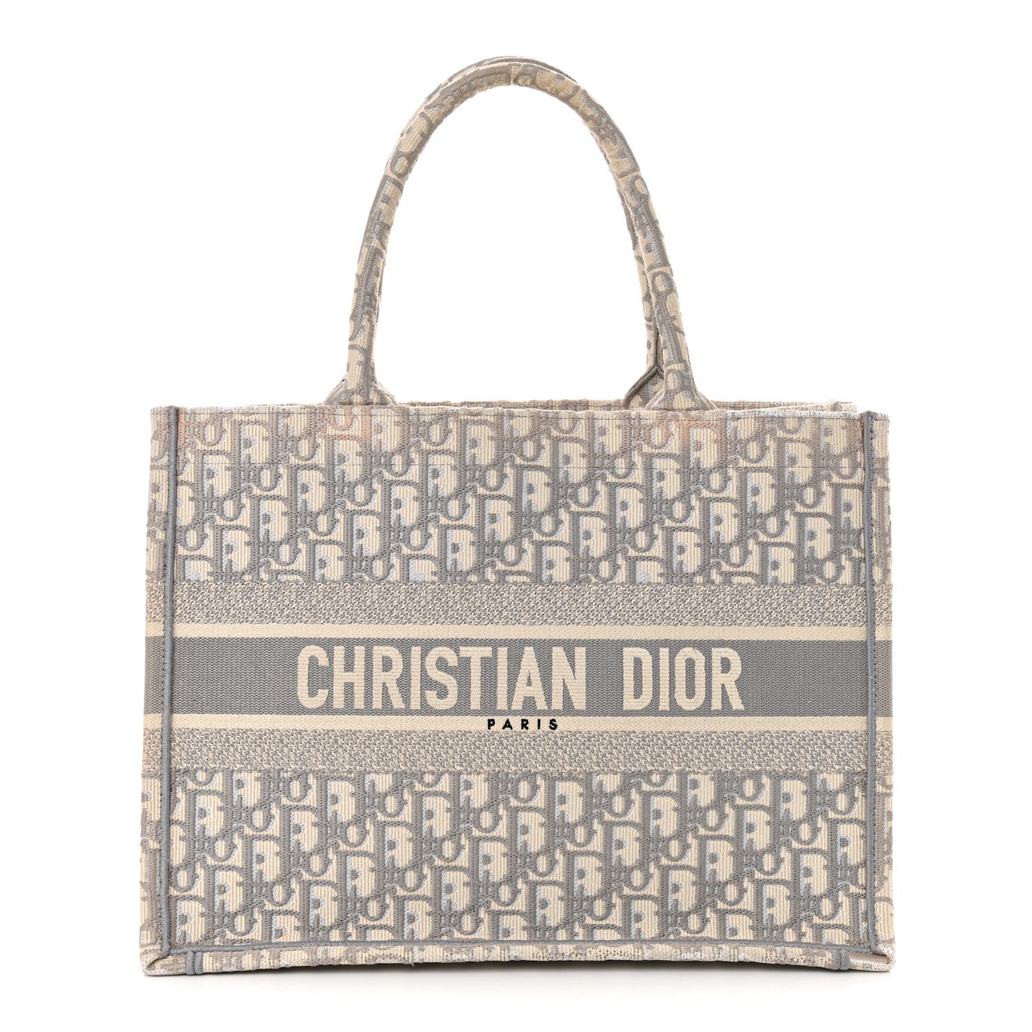 Christian Dior Oblique Medium Book Tote Grey 1739399 – FASHIONPHILE