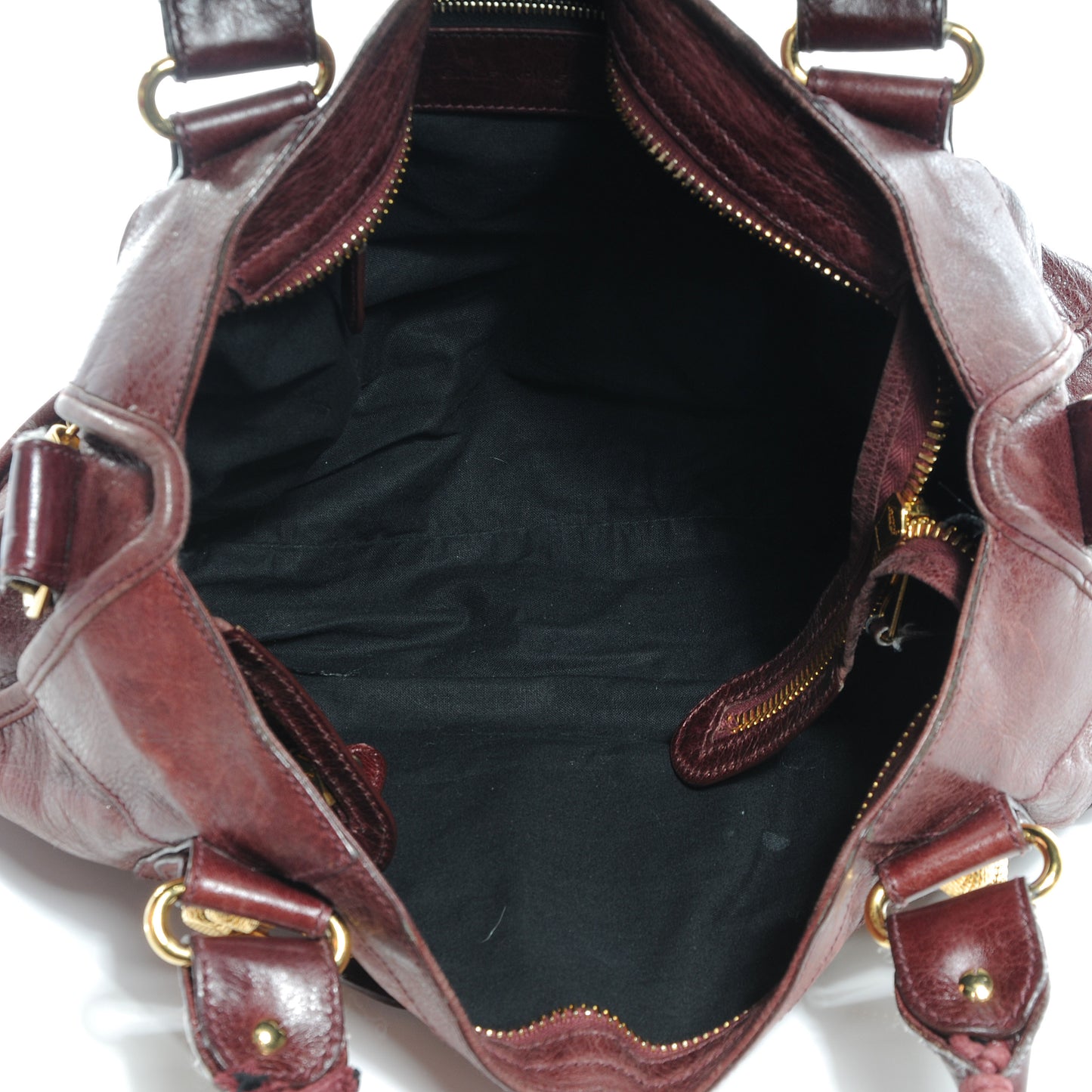 Agneau Giant 21 Gold Hardware City Black Cherry