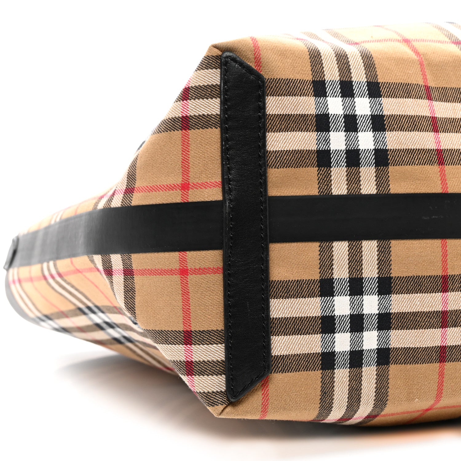 Burberry Vintage Check Medium The Giant Reversible Tote Antique Yellow Bright Red 15 of 20