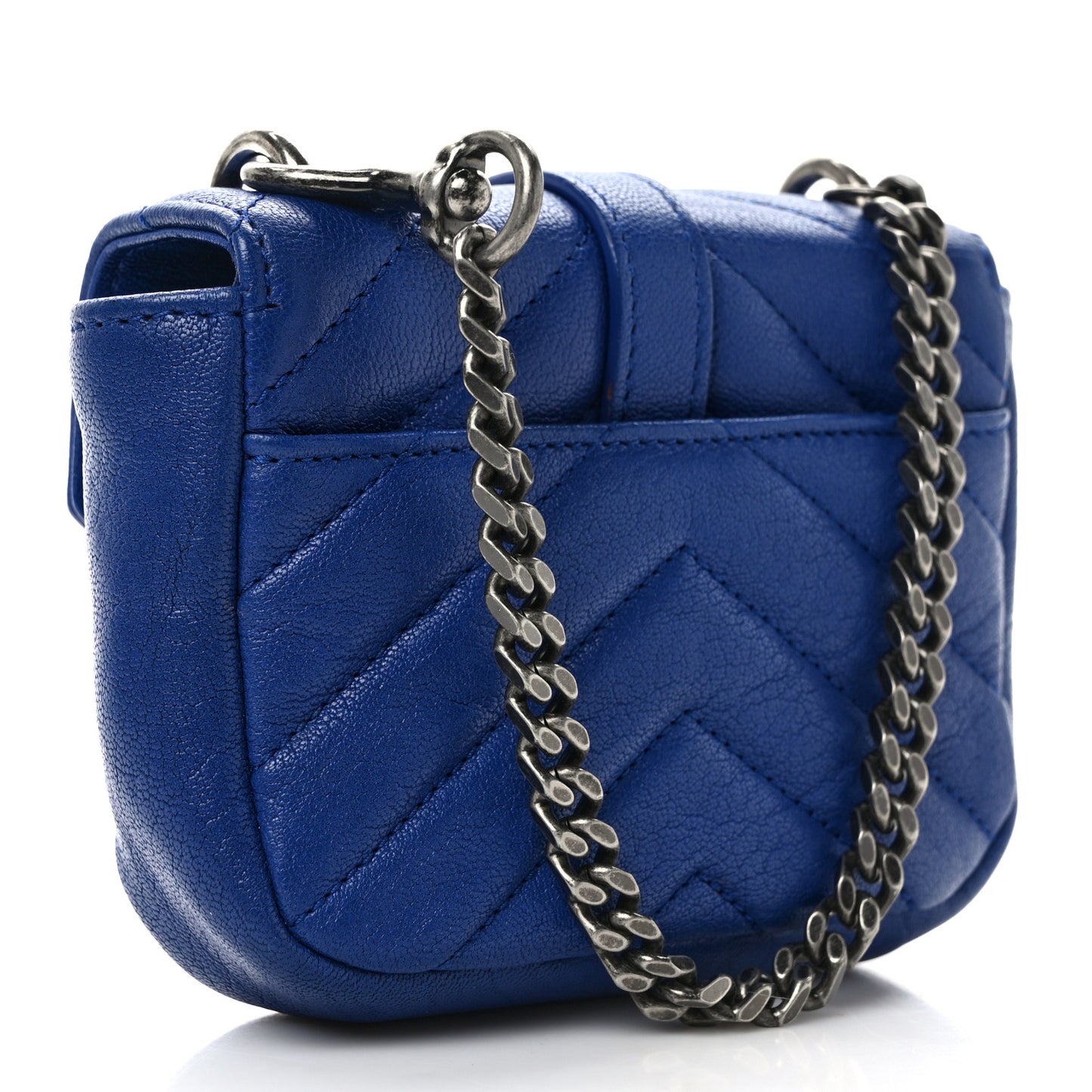 Sheepskin Matelasse Chevron Monogram Mini College Bag Poncho