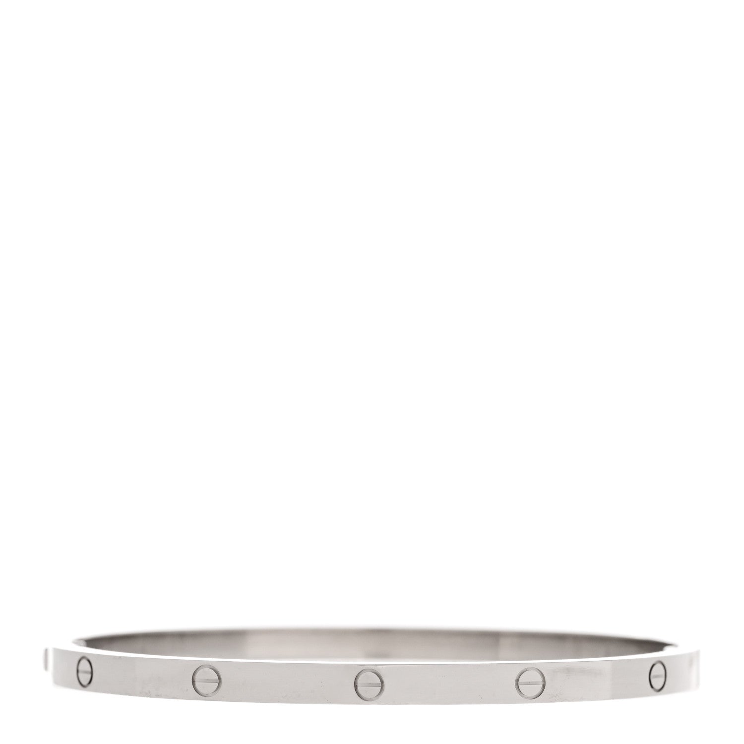 Cartier 18K White Gold Small LOVE Bracelet 17 1 of 5