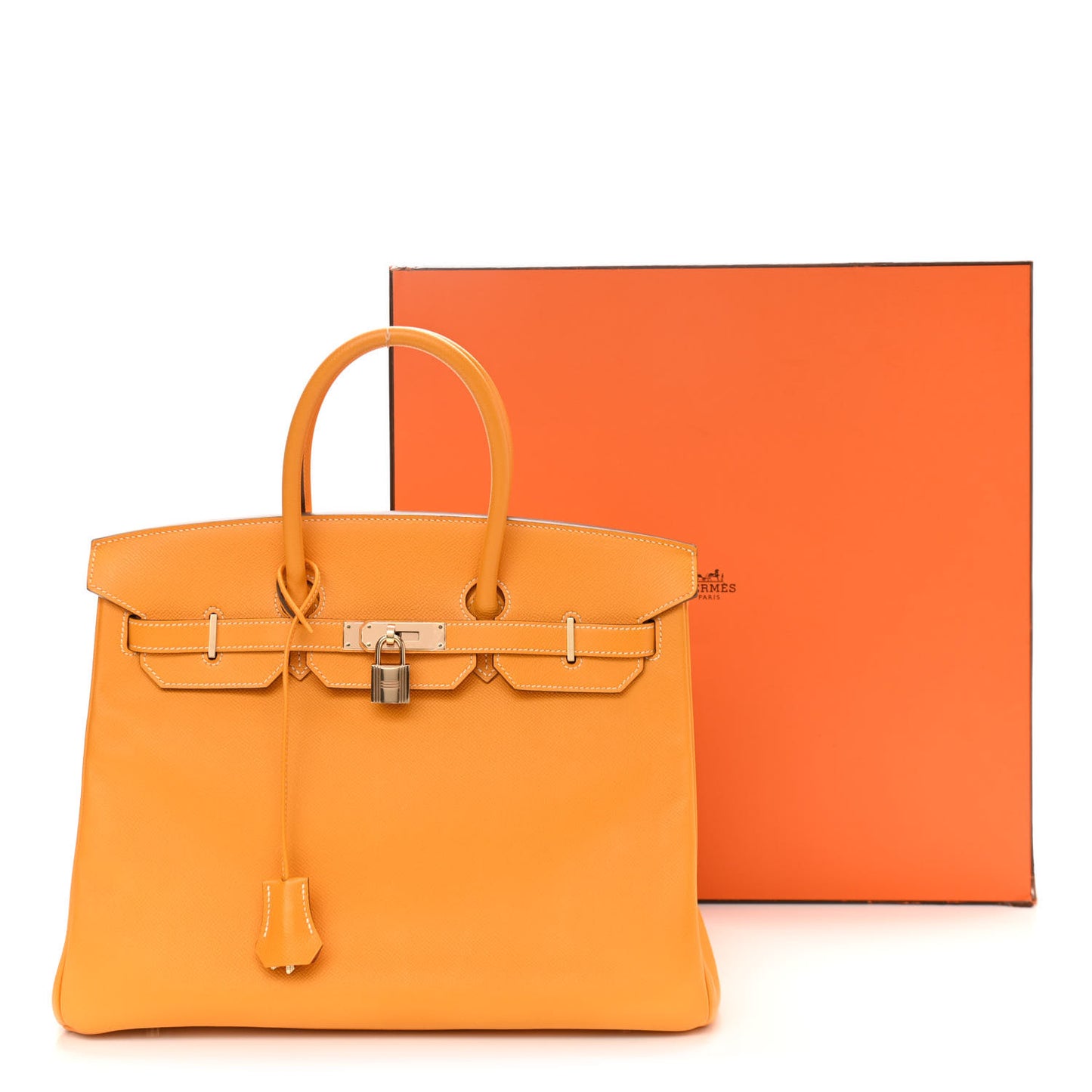 Epsom Candy Birkin 35 Jaune D'Or Feu
