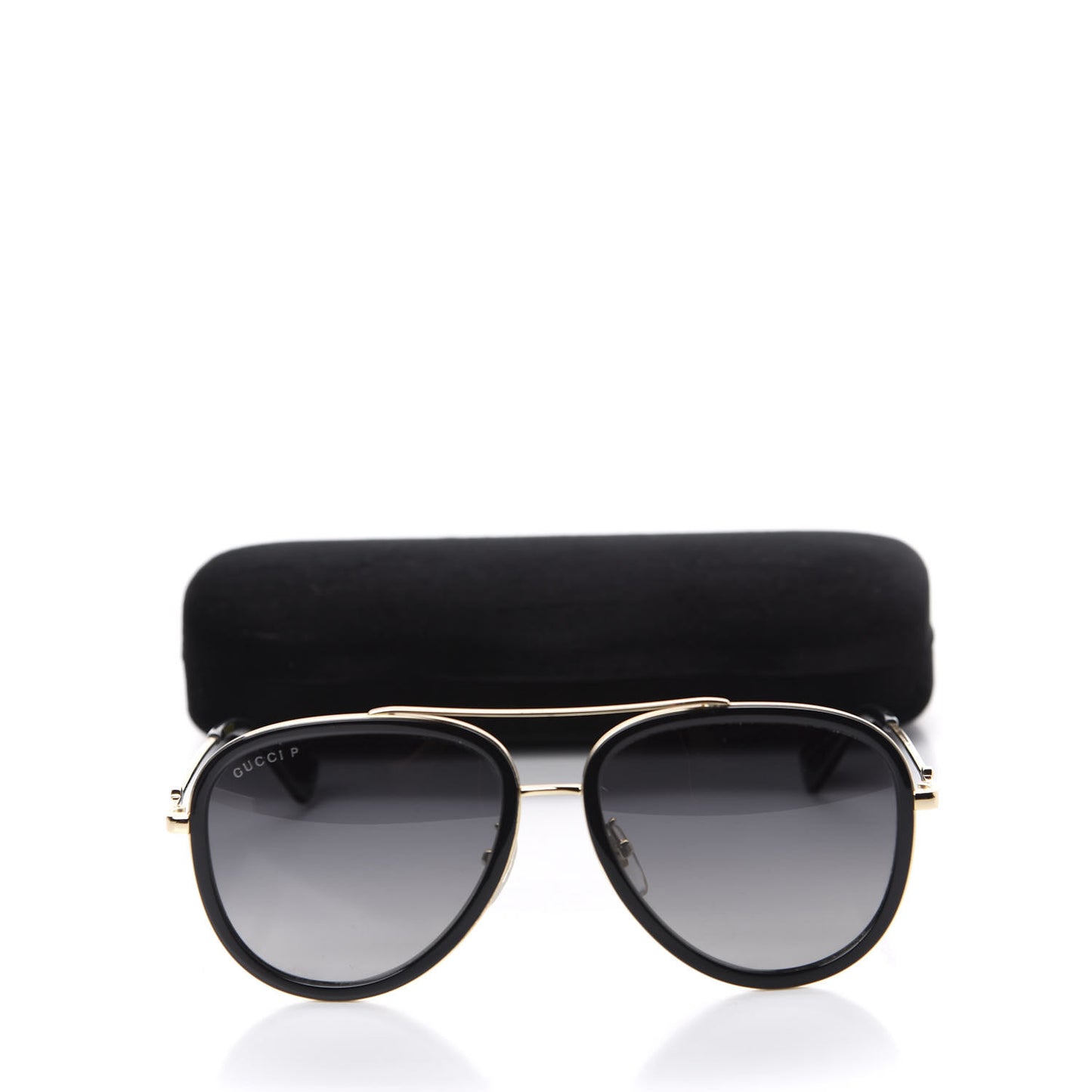 Aviator Sunglasses GG0062S Black Gold