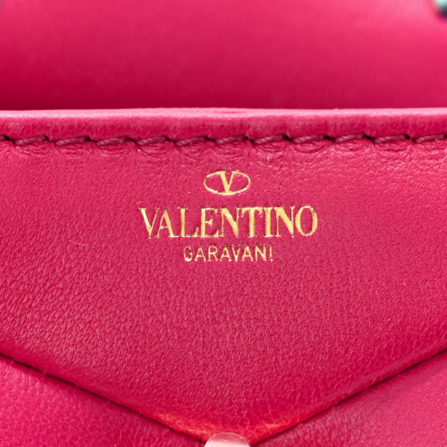 Valentino Garavani Nappa Micro One Stud Chain Bag Blossom 6 of 12
