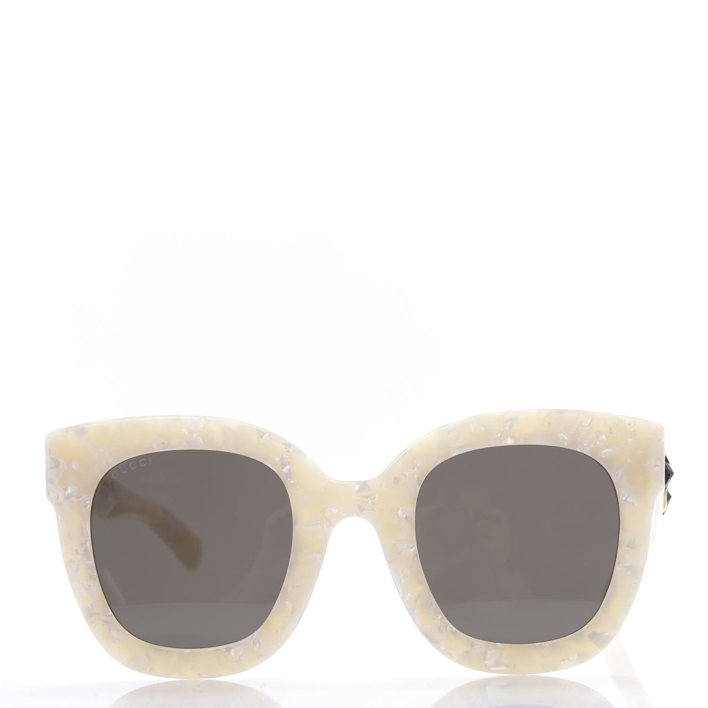 Round Frame Star Sunglasses GG0208S White