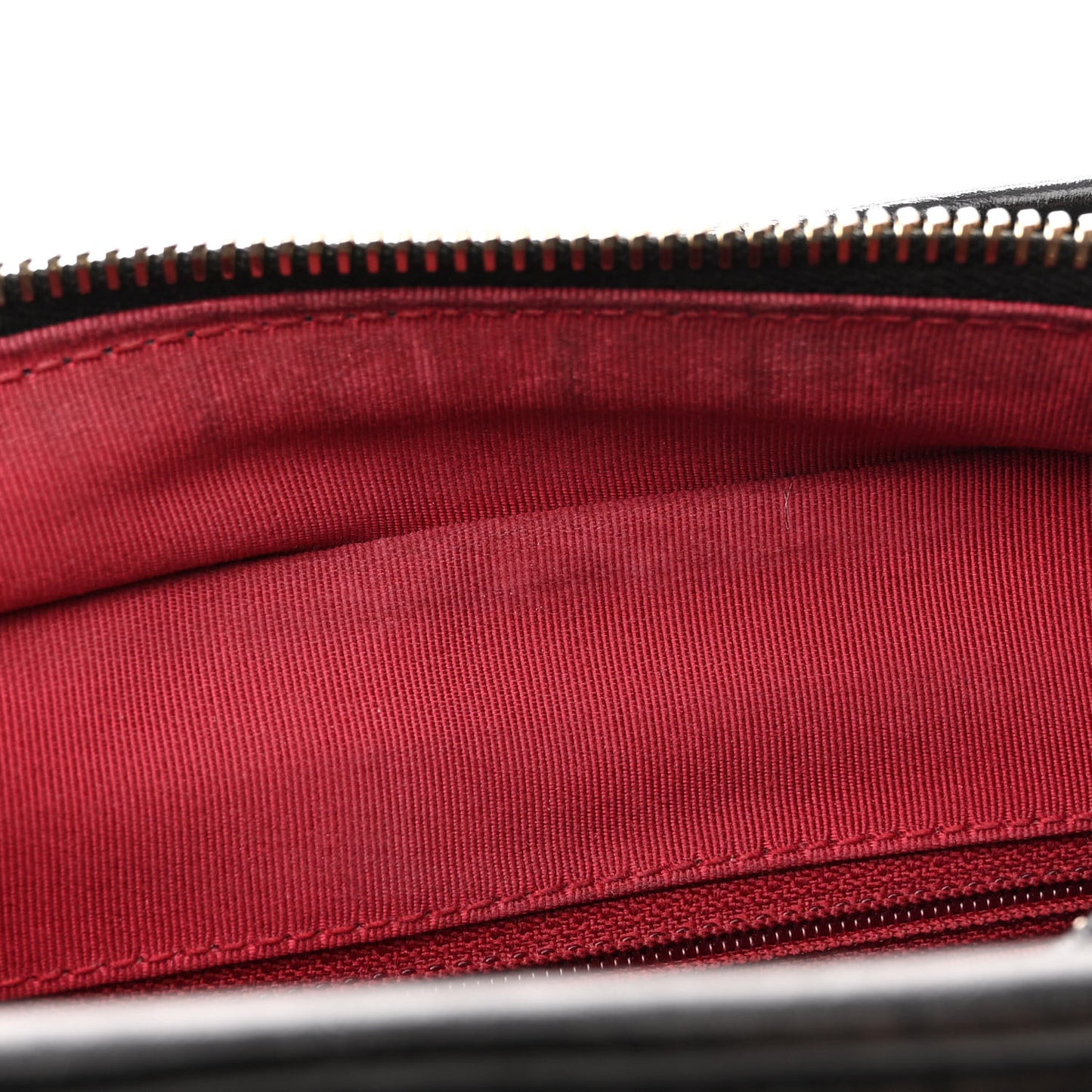 Aged Calfskin Chevron Quilted Small Gabrielle Hobo Black