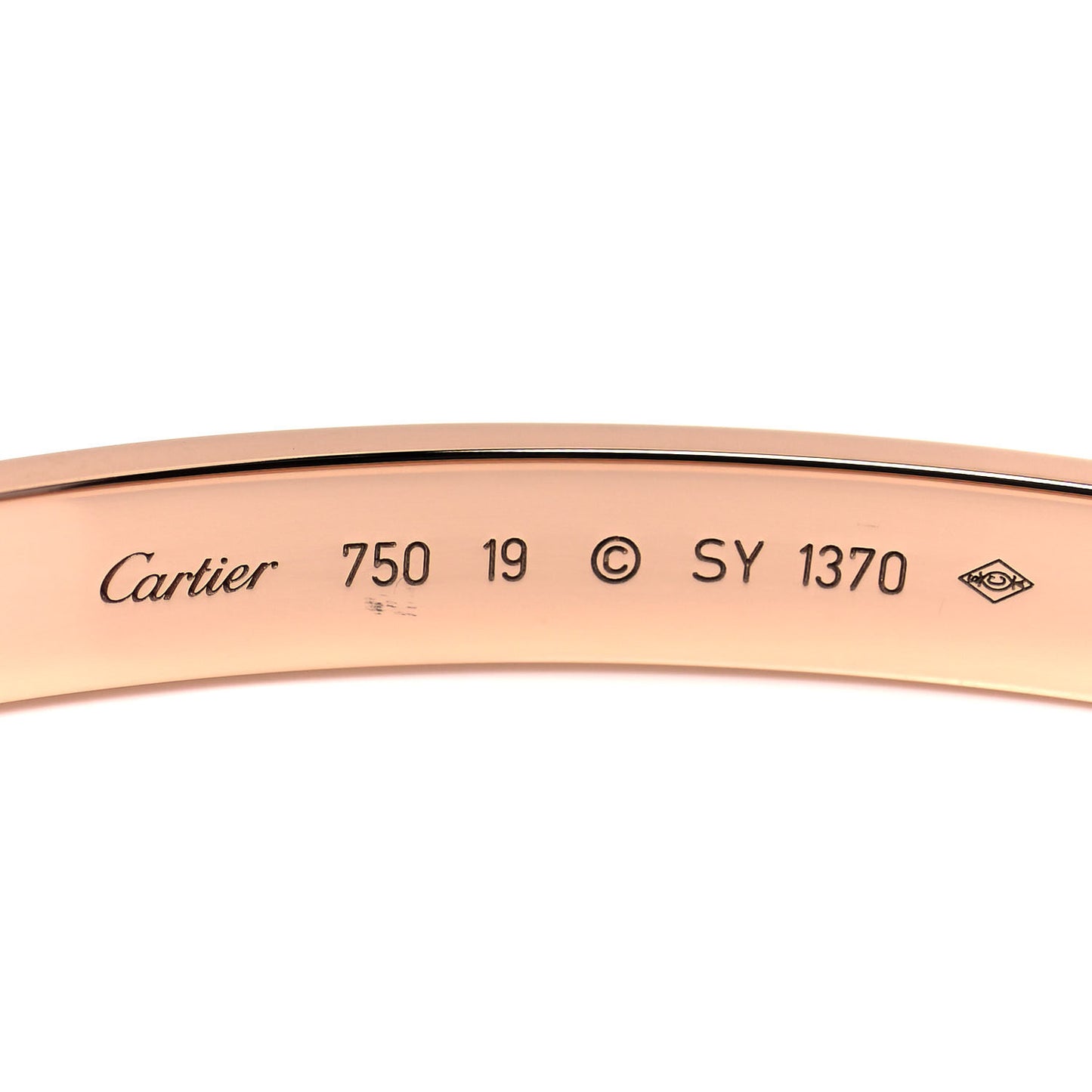 18K Pink Gold LOVE Bracelet 19