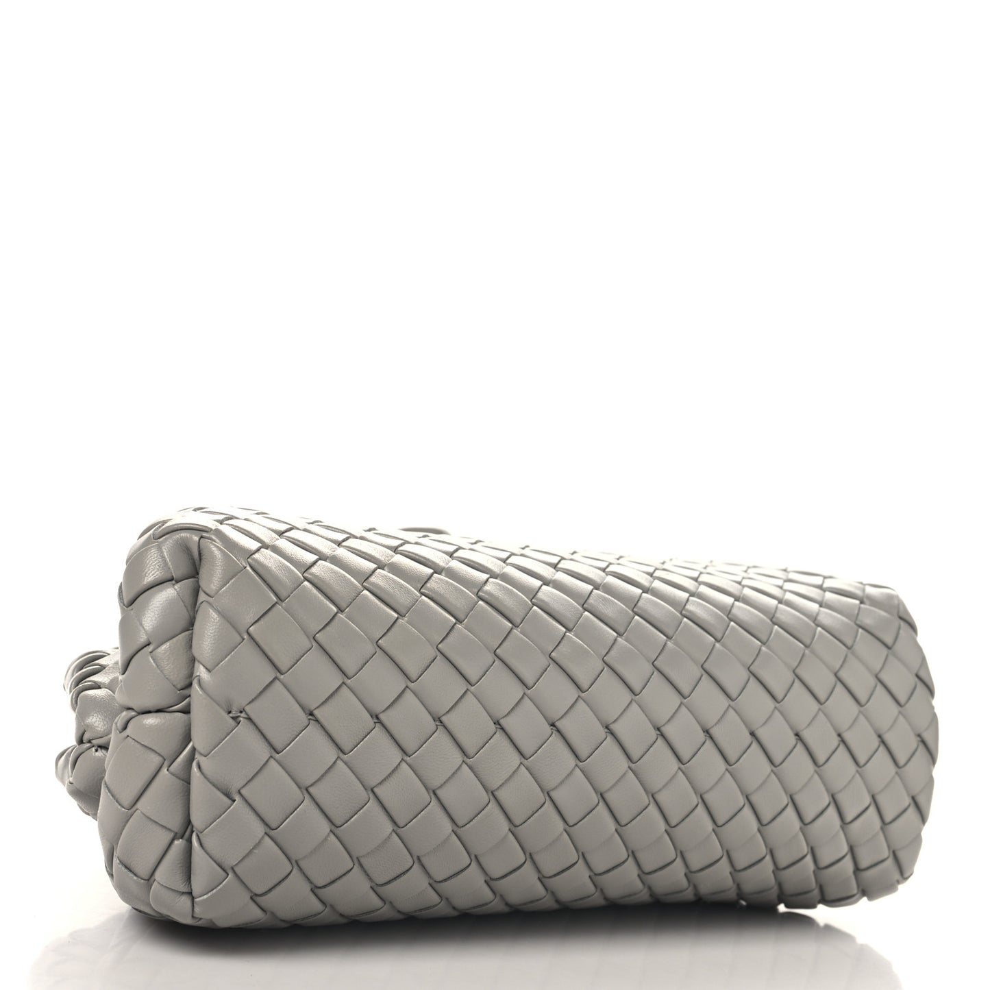 Nappa Intrecciato Small The Lauren 1980 Clutch With Chain Sterling