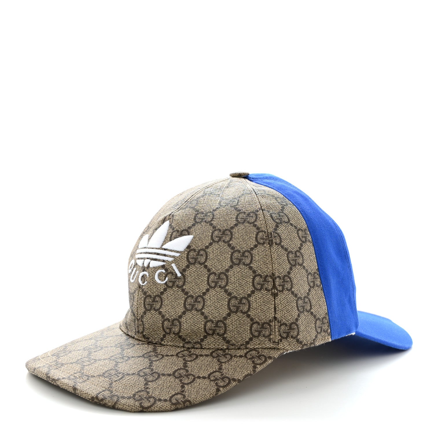 Gucci X ADIDAS GG Supreme Monogram Double Sided Baseball Hat M Blue Beige 1 of 13