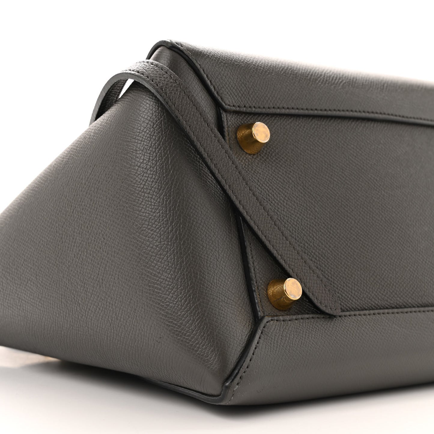 Grained Calfskin Mini Belt Bag Grey