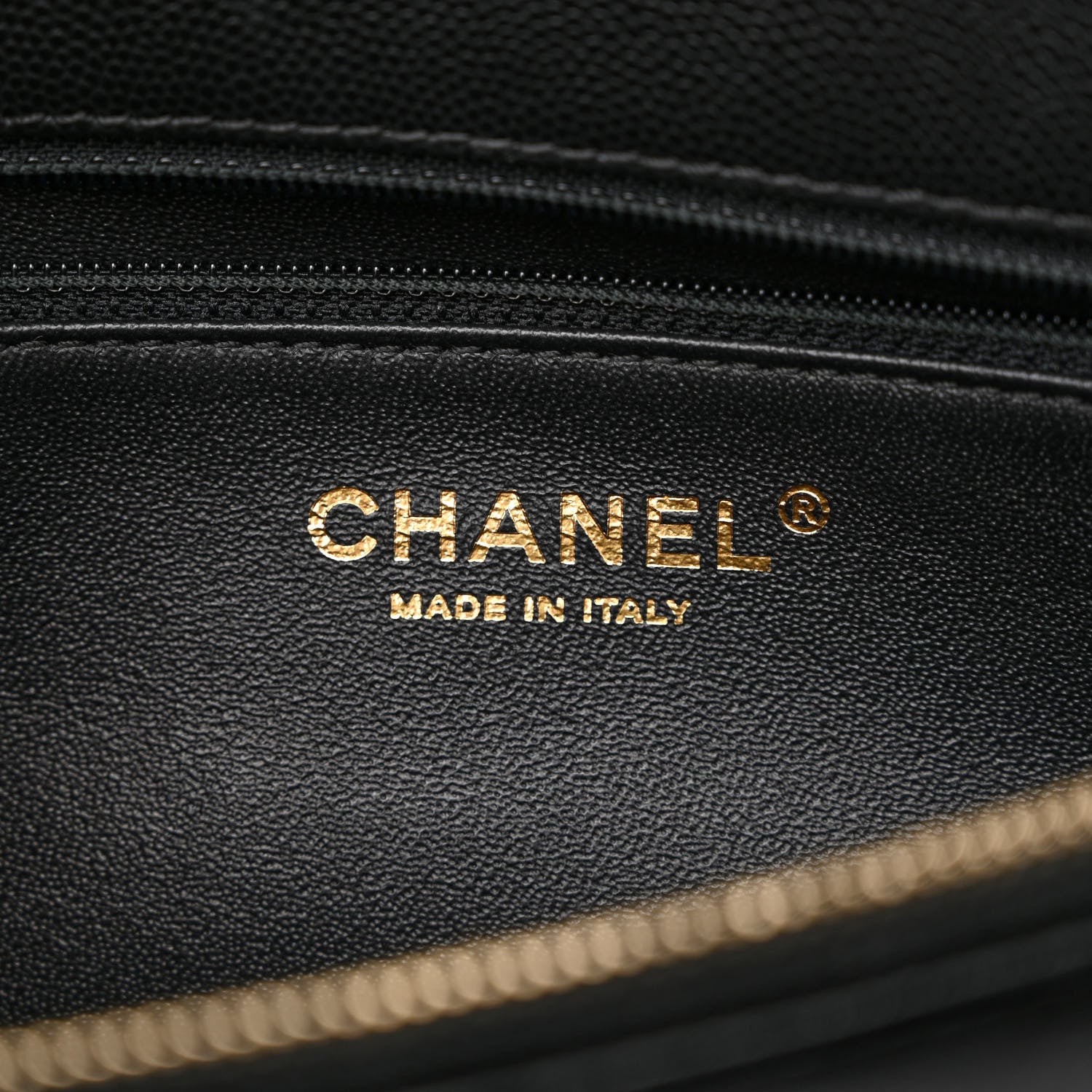 Chanel Caviar Lizard Quilted Medium Coco Handle Flap Black 6 of 10