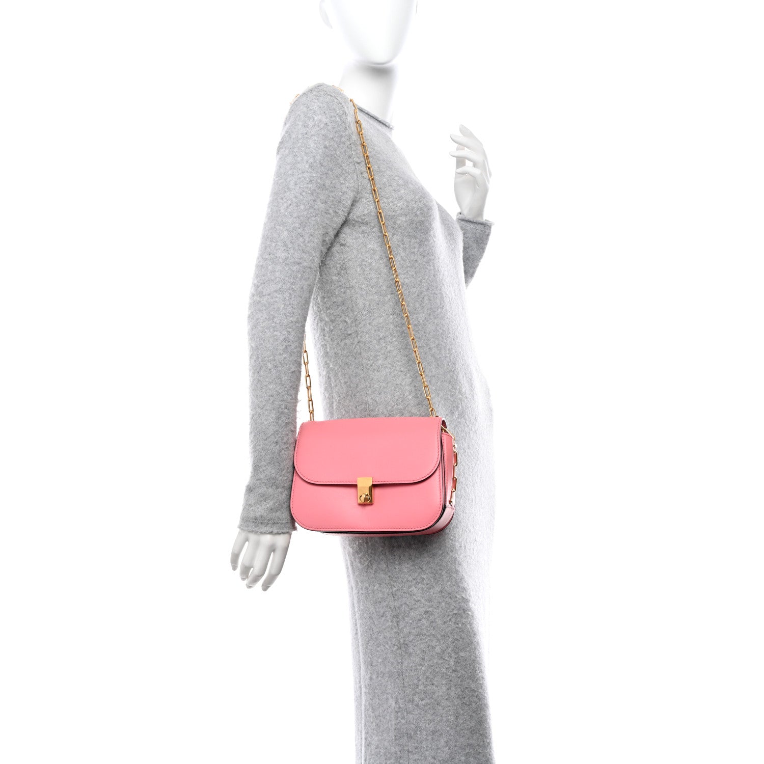 Valentino Garavani VALENTINO GARAVANI Vitello Chain Flap Bag Paradise Rose 2 of 15