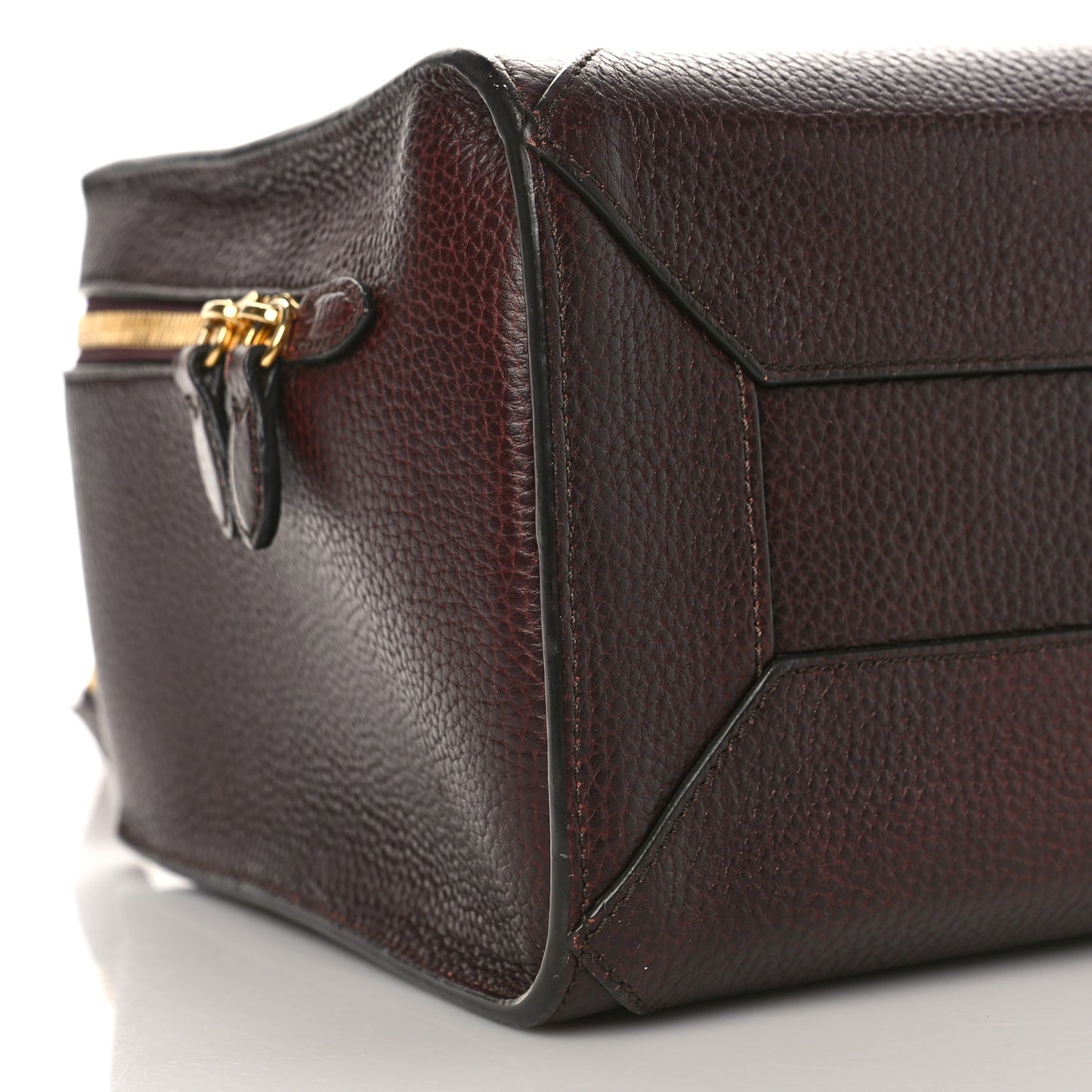 Small Classic Grain Calfskin Hopton Oxblood