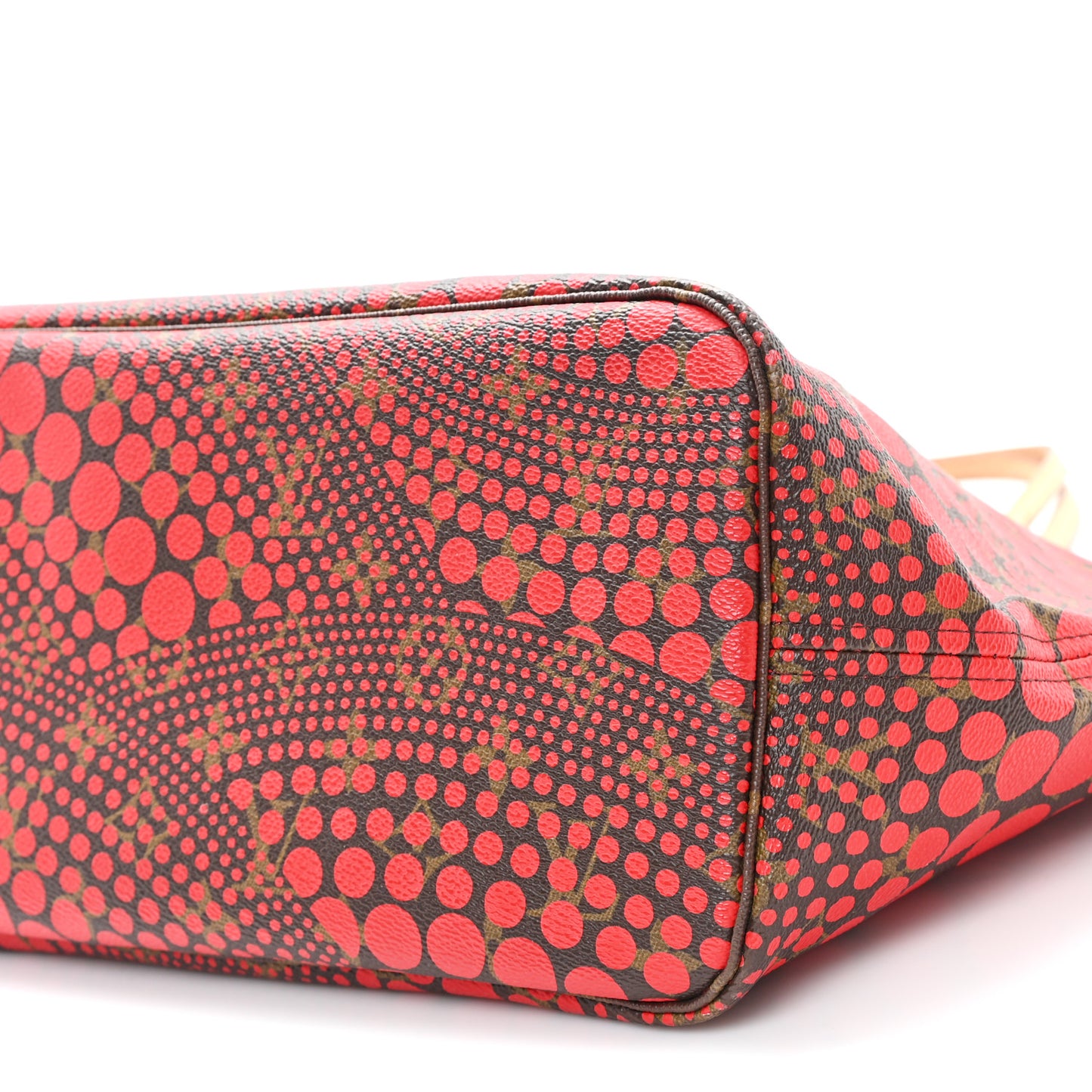 Monogram Kusama Waves Neverfull MM Red