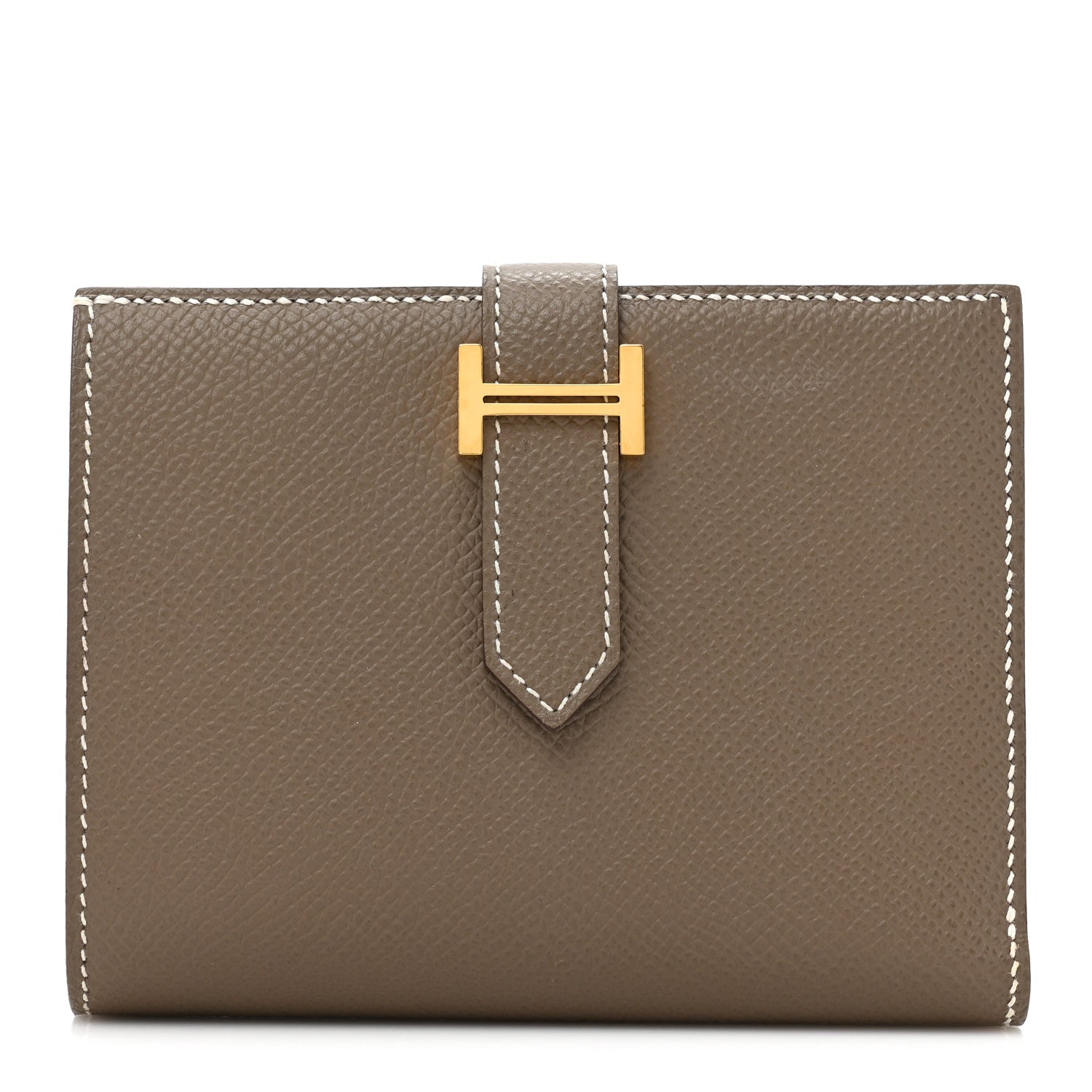 Hermes Epsom Bearn Compact Wallet Etoupe 1 of 12