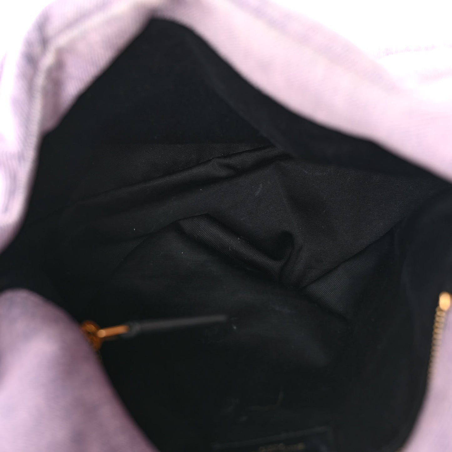 Denim Quilted Medium Loulou Puffer Monogram Chain Satchel Bleached Lilac