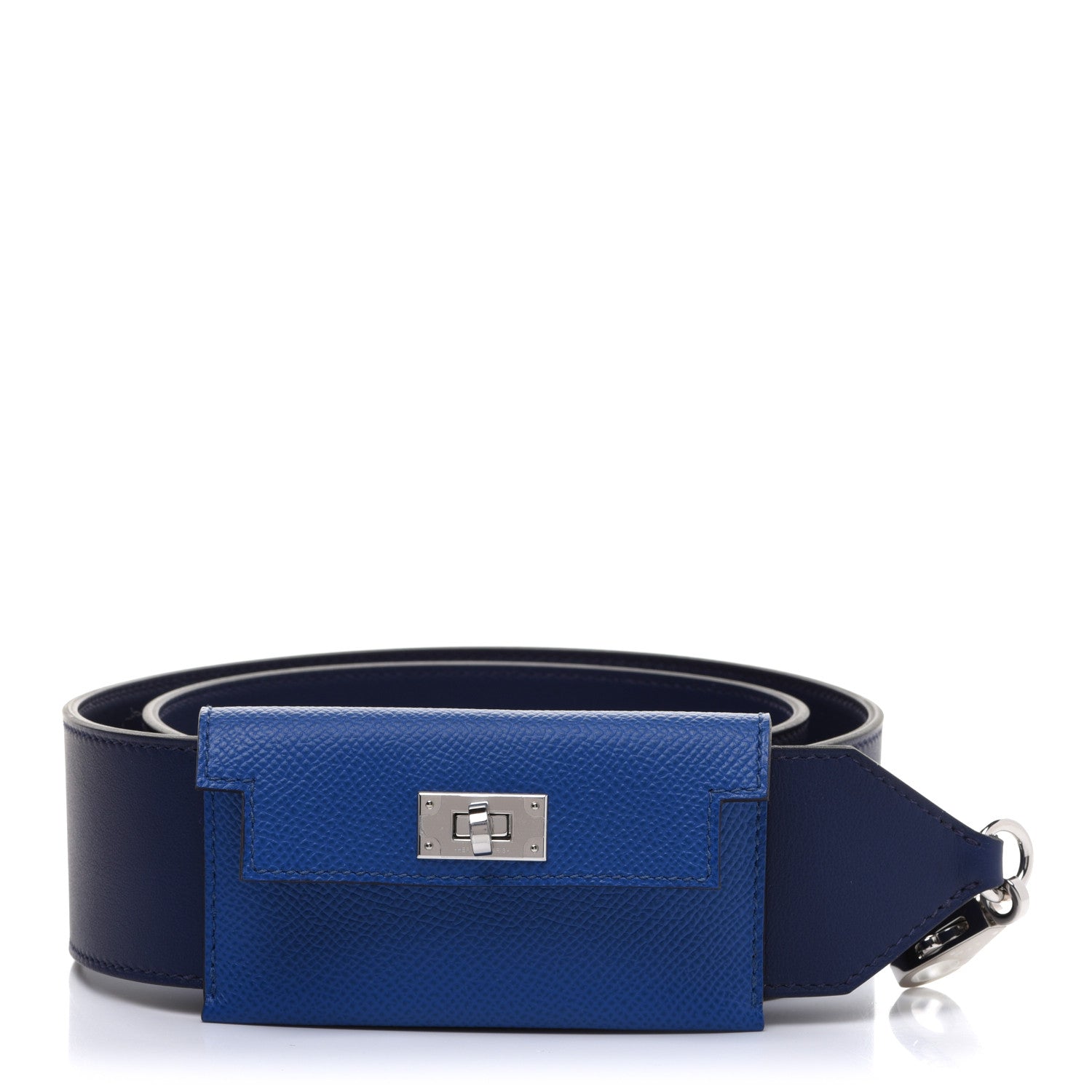Hermes Swift Epsom Pocket Kelly Shoulder Strap Bleu Saphir Bleu France 1 of 9