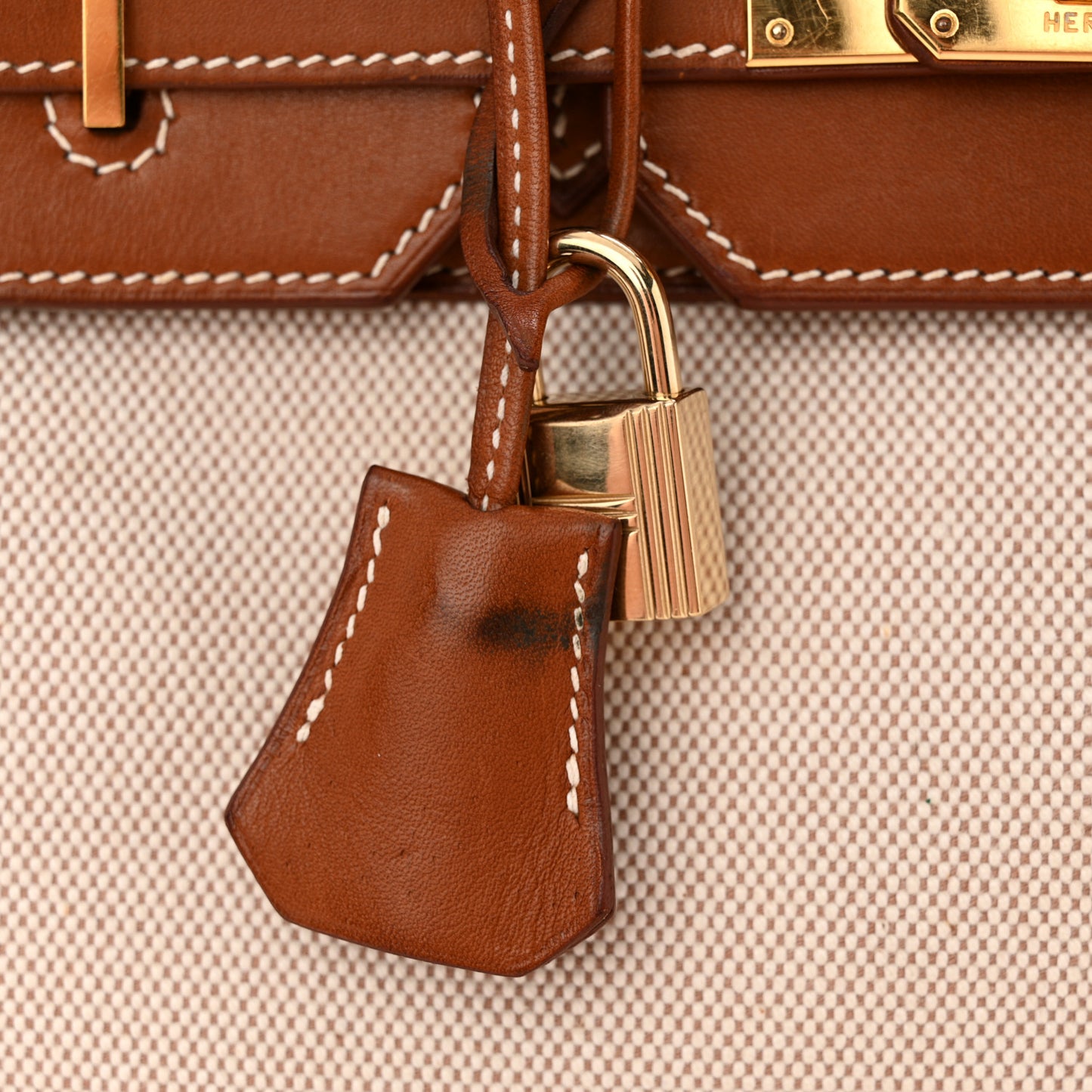 Toile Barenia HAC Birkin 32 Fauve