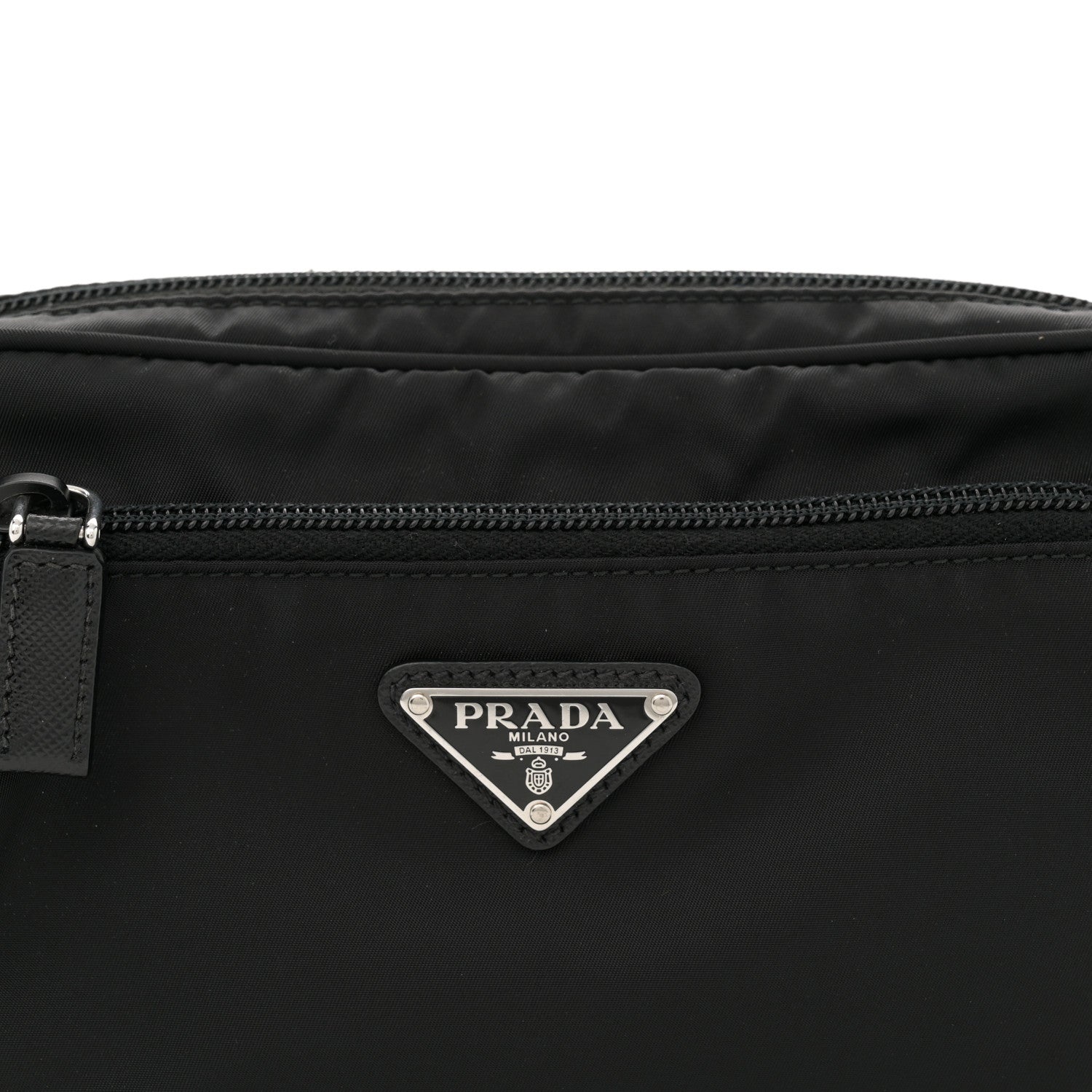 Prada Re-Nylon Saffiano Belt Bag L Black 8 of 12