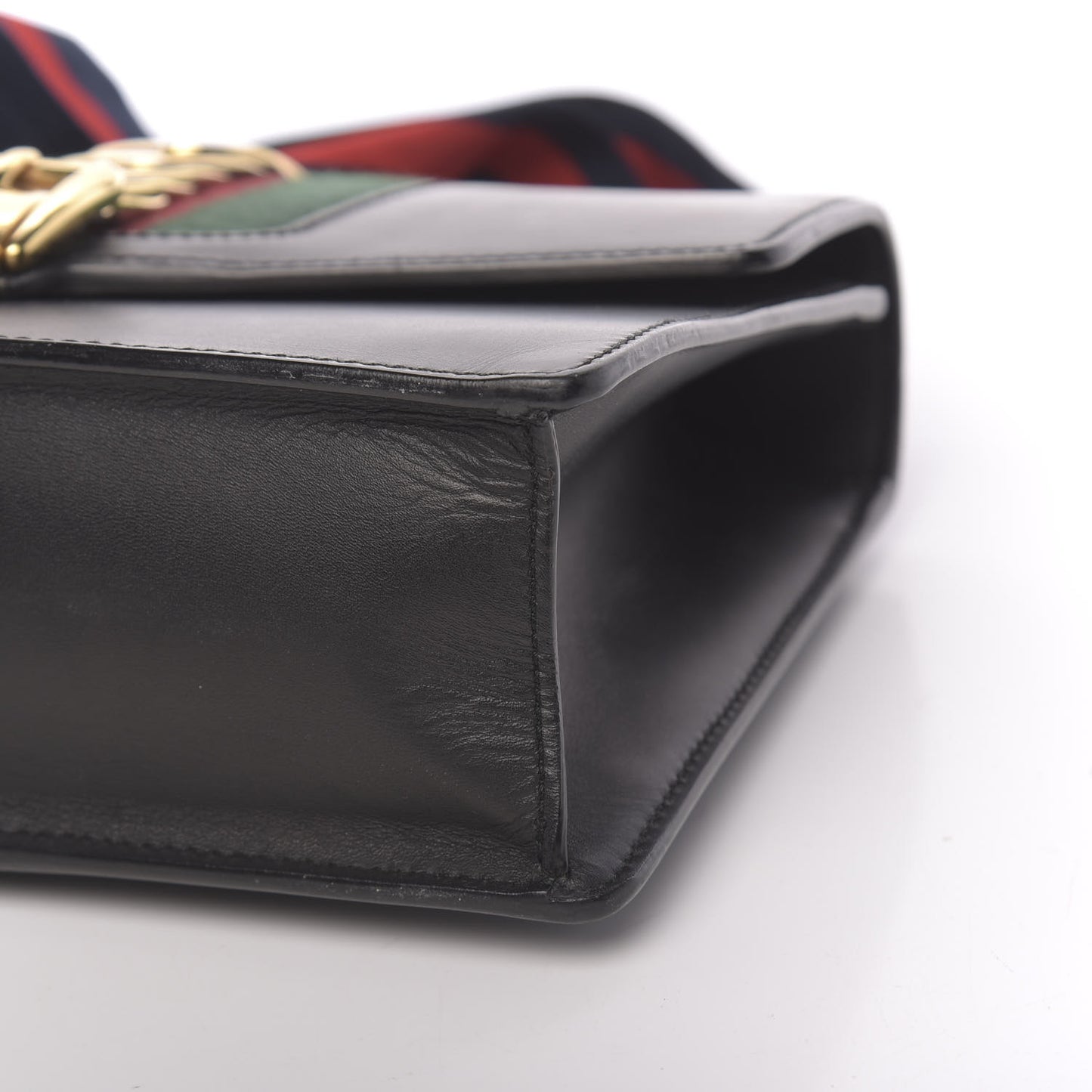 Calfskin Small Sylvie Shoulder Bag Black