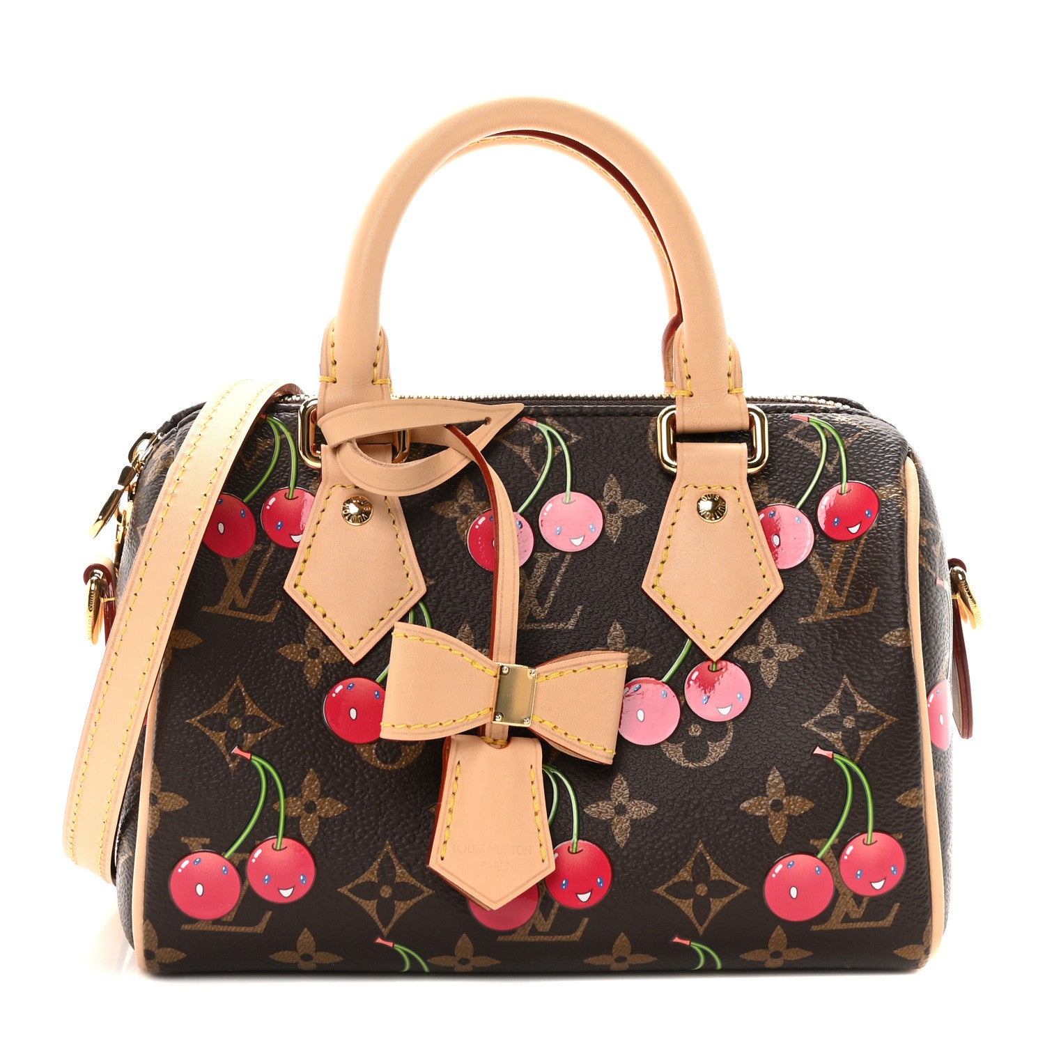 LOUI SVUITTON × MT バンドー / チェリー Louis Vuitton LV X TM Monogram Cerises Speedy Bandouliere 20