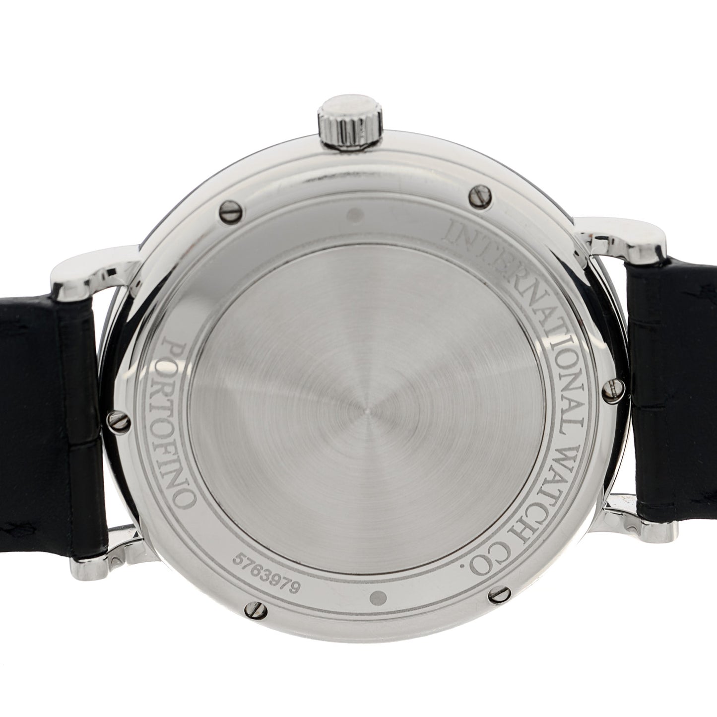 Stainless Steel Alligator 40mm Portofino Automatic Watch Silver IW356517