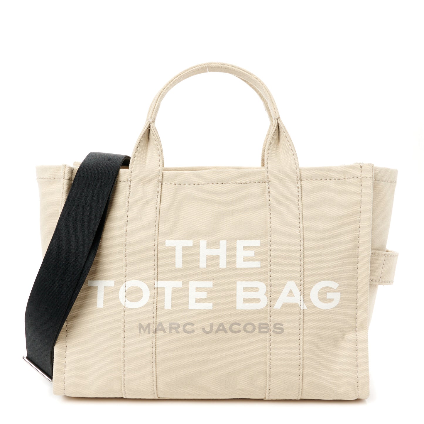Cotton Canvas Medium The Traveler Tote Bag Beige
