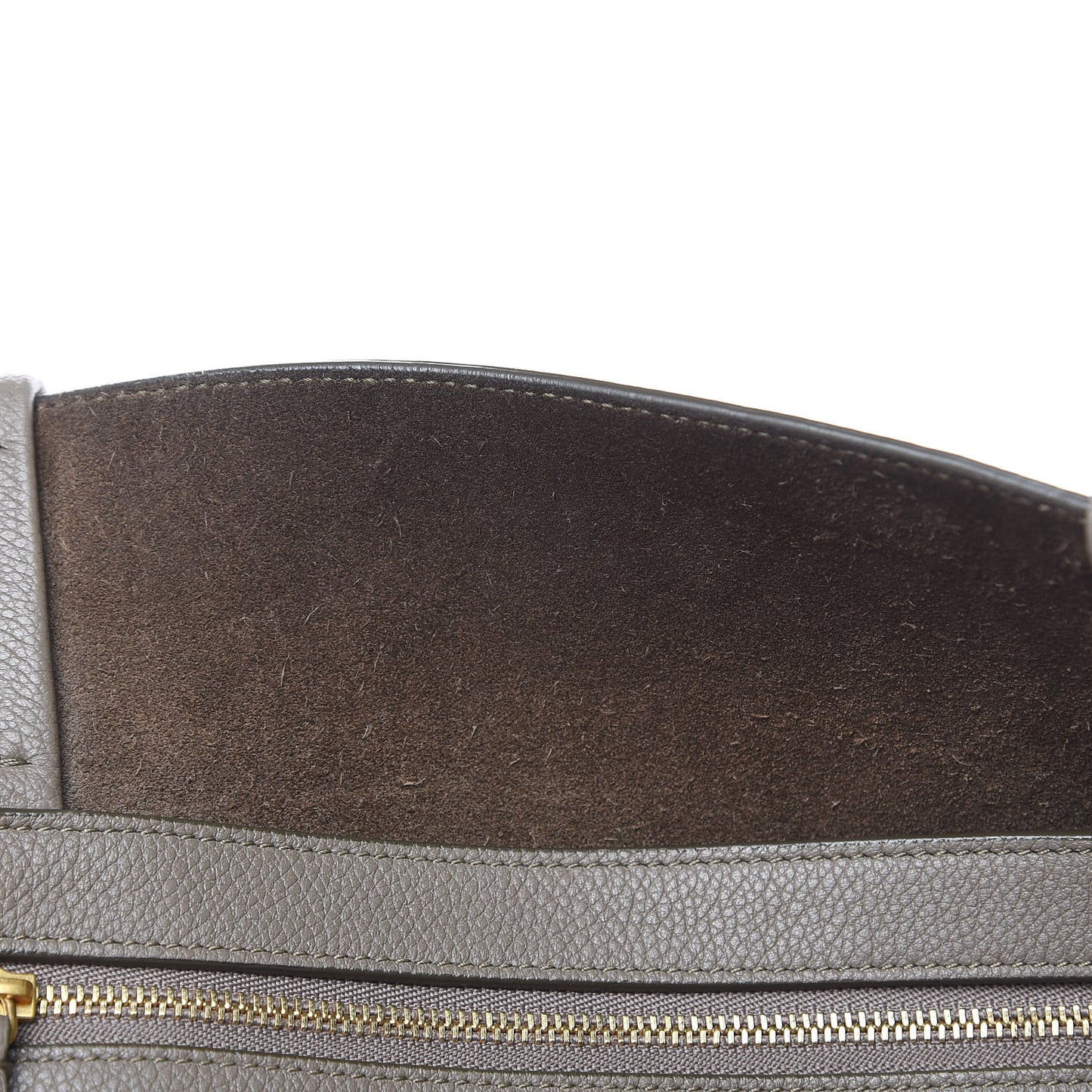Soft Grained Calfskin Medium Belt Cabas Phantom Taupe
