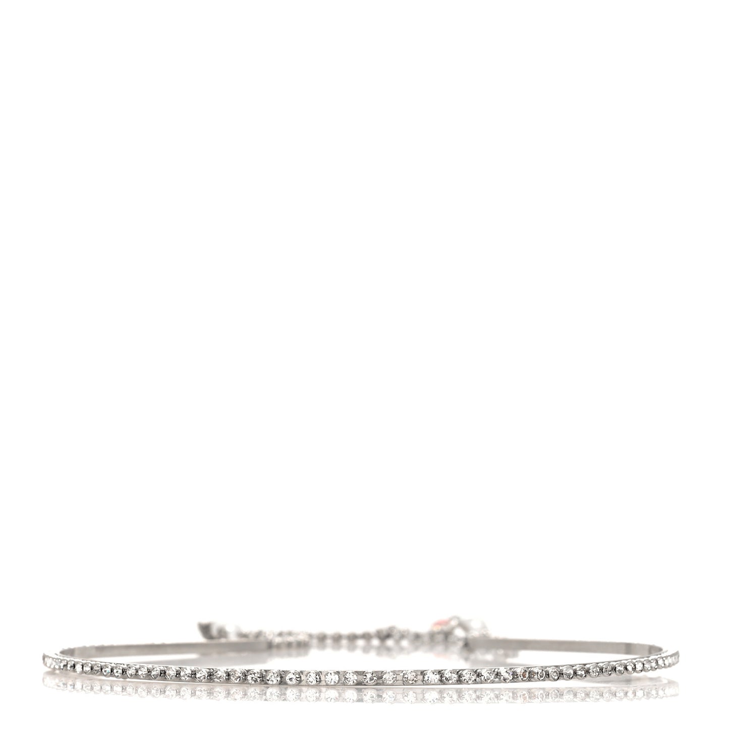 Metal Crystal Pearl Heart Hairband Silver