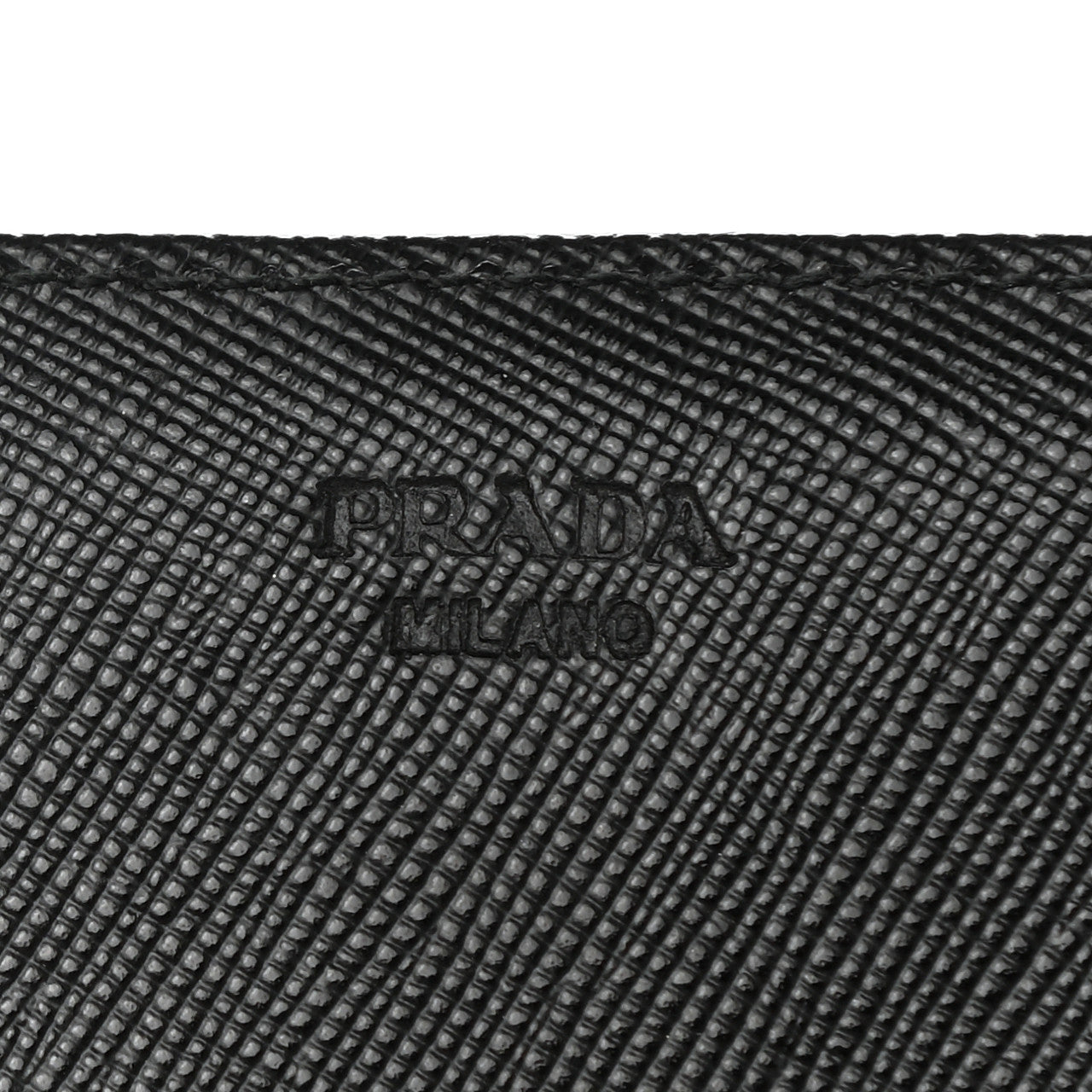 Prada Tessuto Nylon Saffiano Flap Wallet Black 7 of 8
